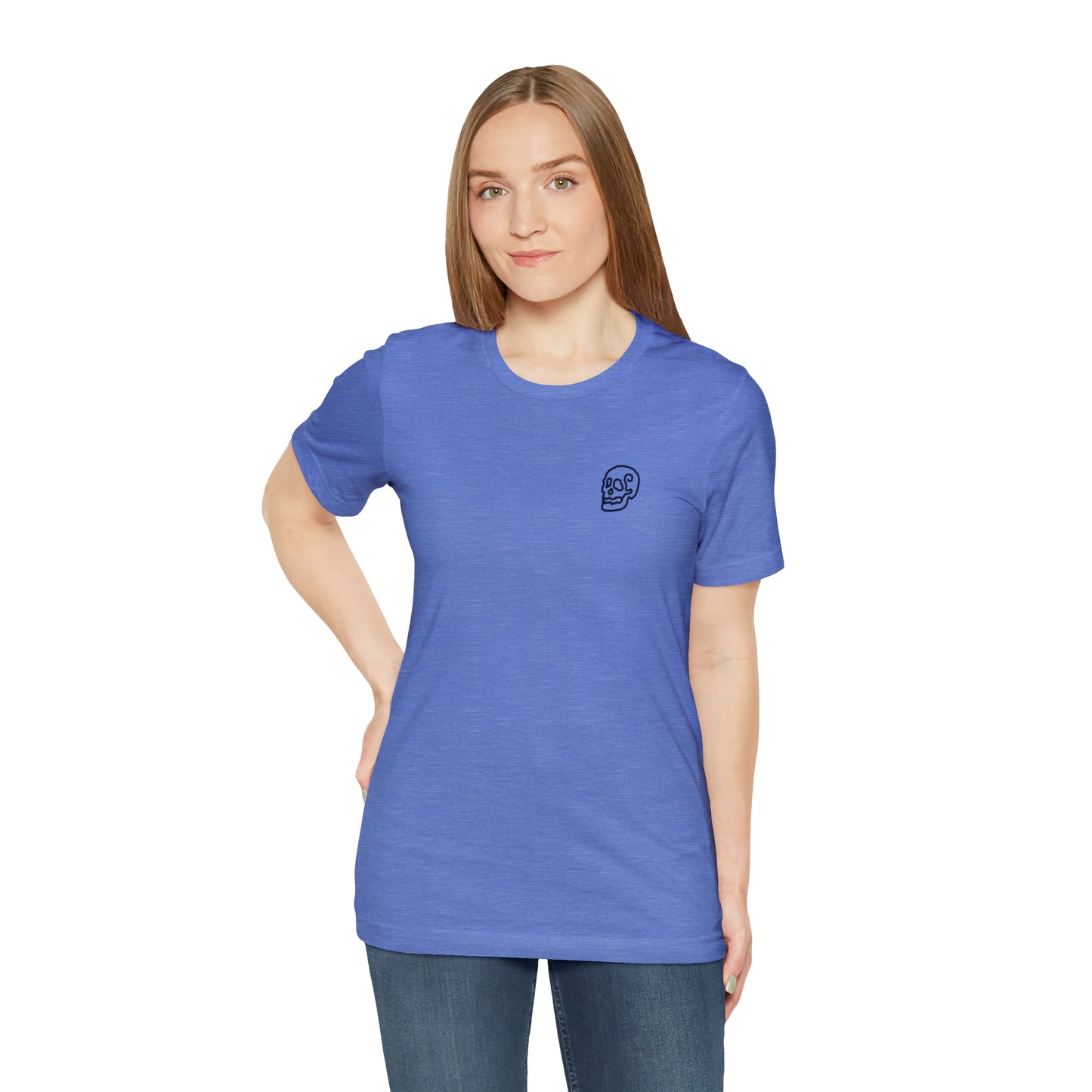 Line Skull Garment-Dyed T-shirt