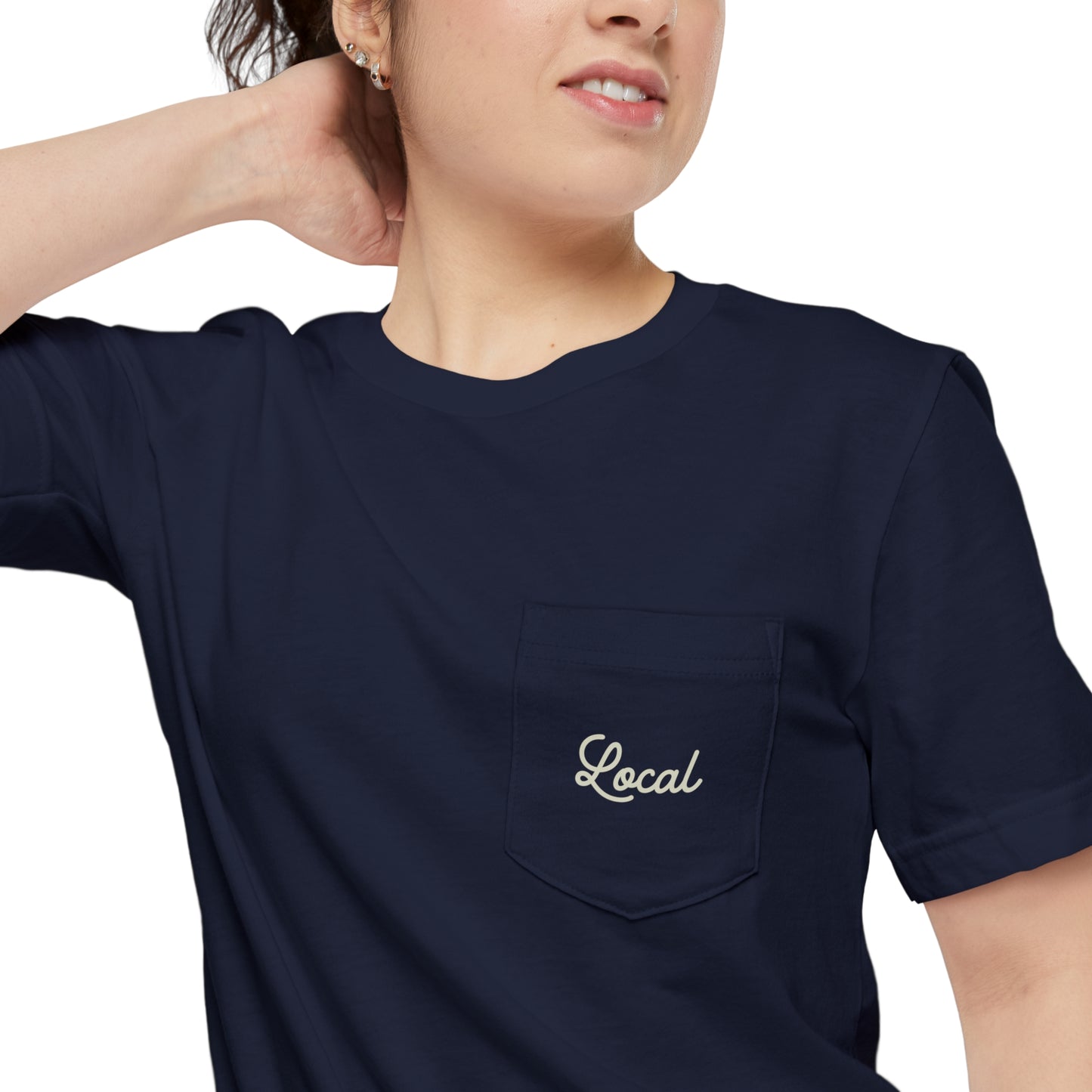 Local Script Unisex Pocket Tee