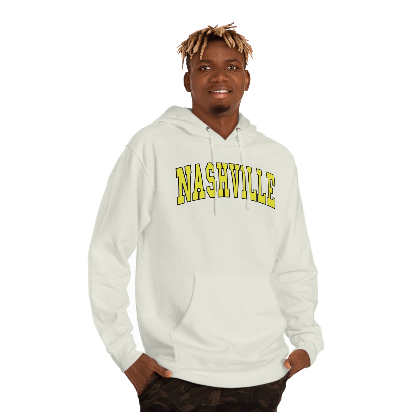 Nashville College Text Unisex Hooded Sweatshirt