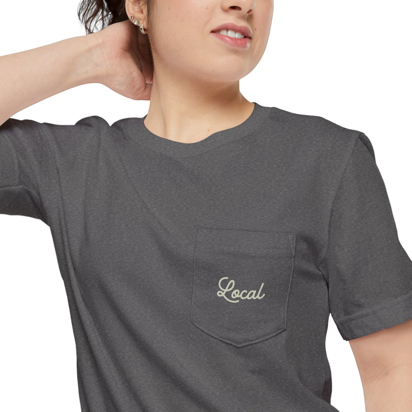 Local Script Unisex Pocket Tee