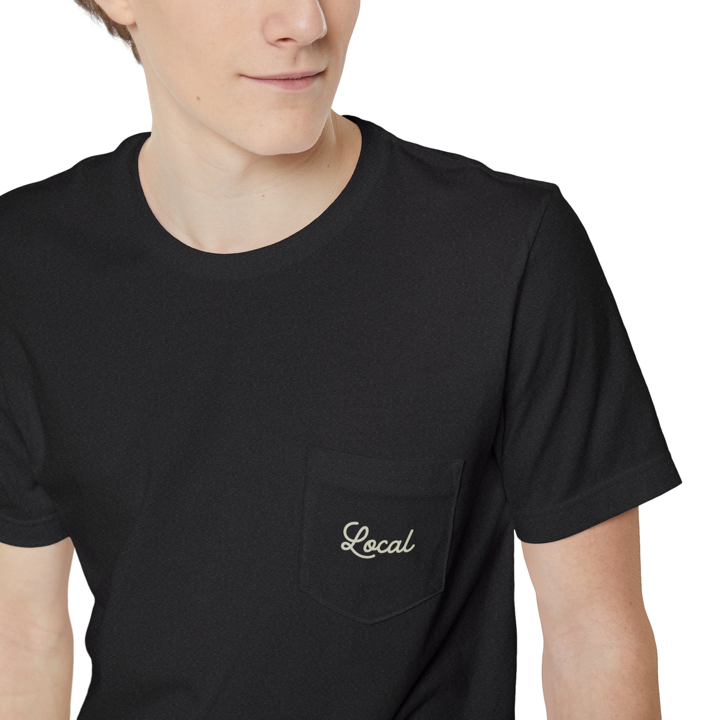 Local Script Unisex Pocket Tee
