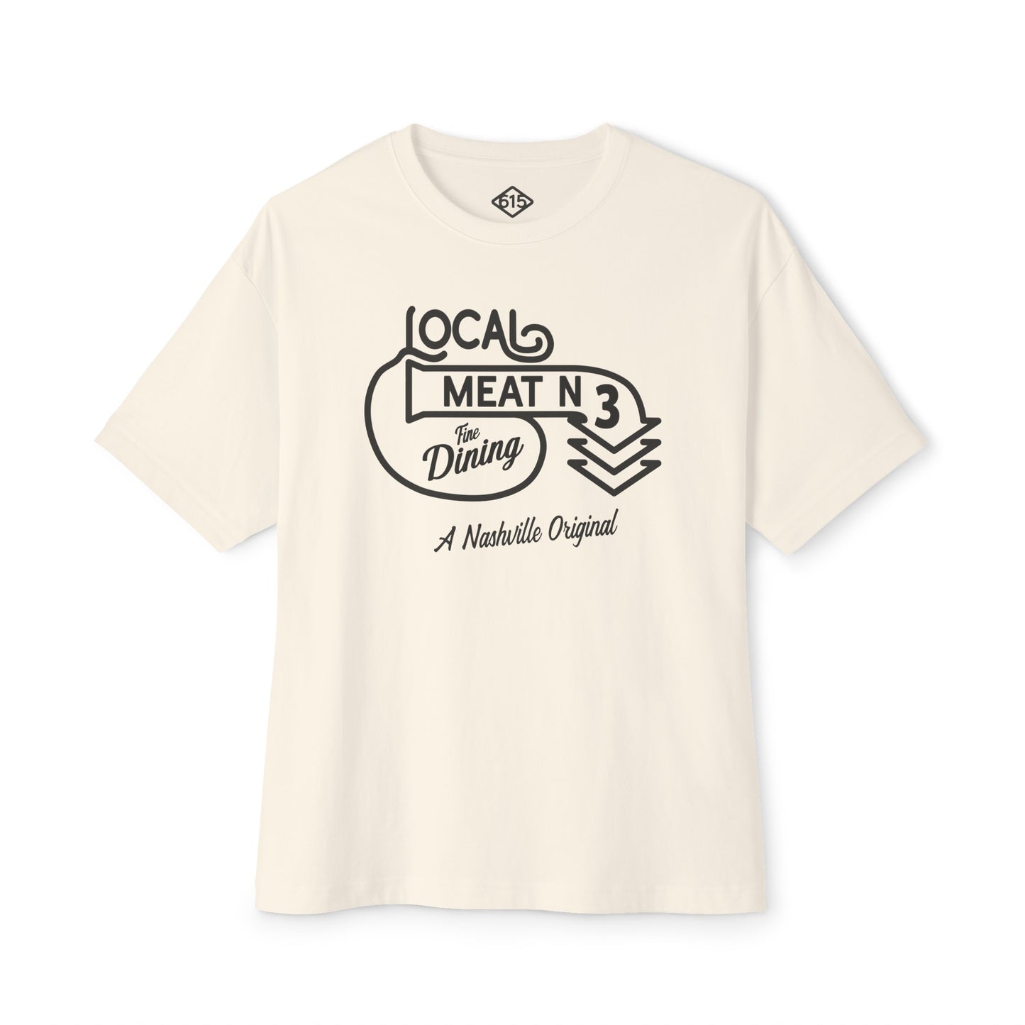 LOCAL MEAT N 3 Unisex Oversized Boxy Tee