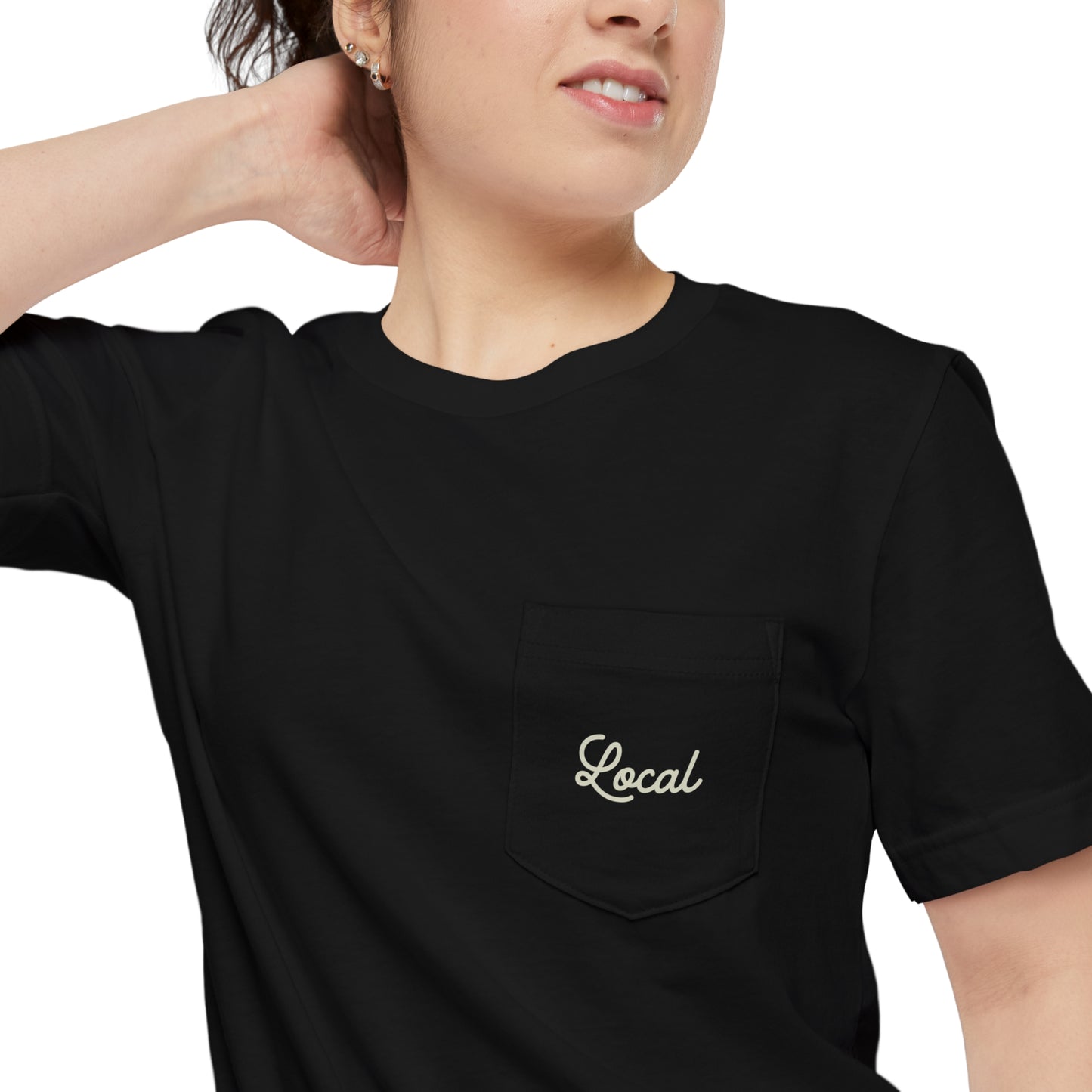 Local Script Unisex Pocket Tee