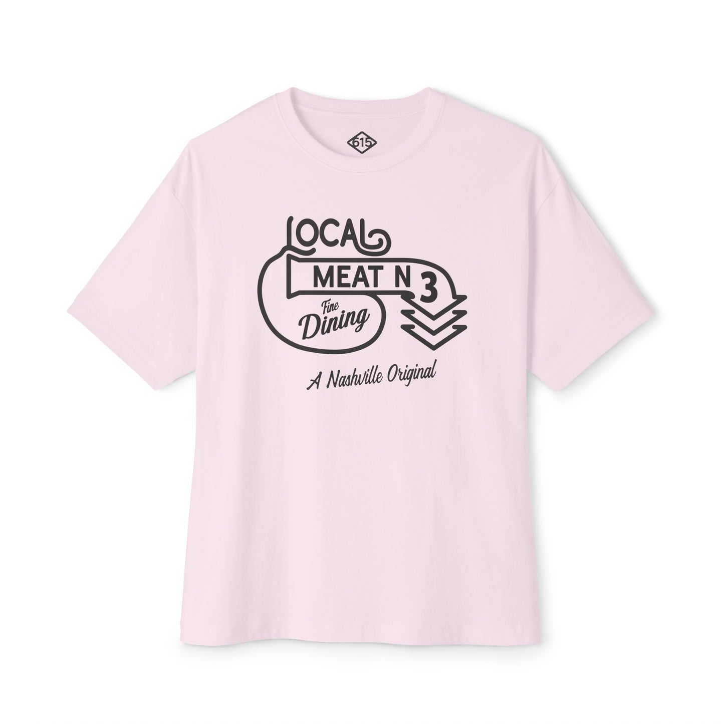 LOCAL MEAT N 3 Unisex Oversized Boxy Tee