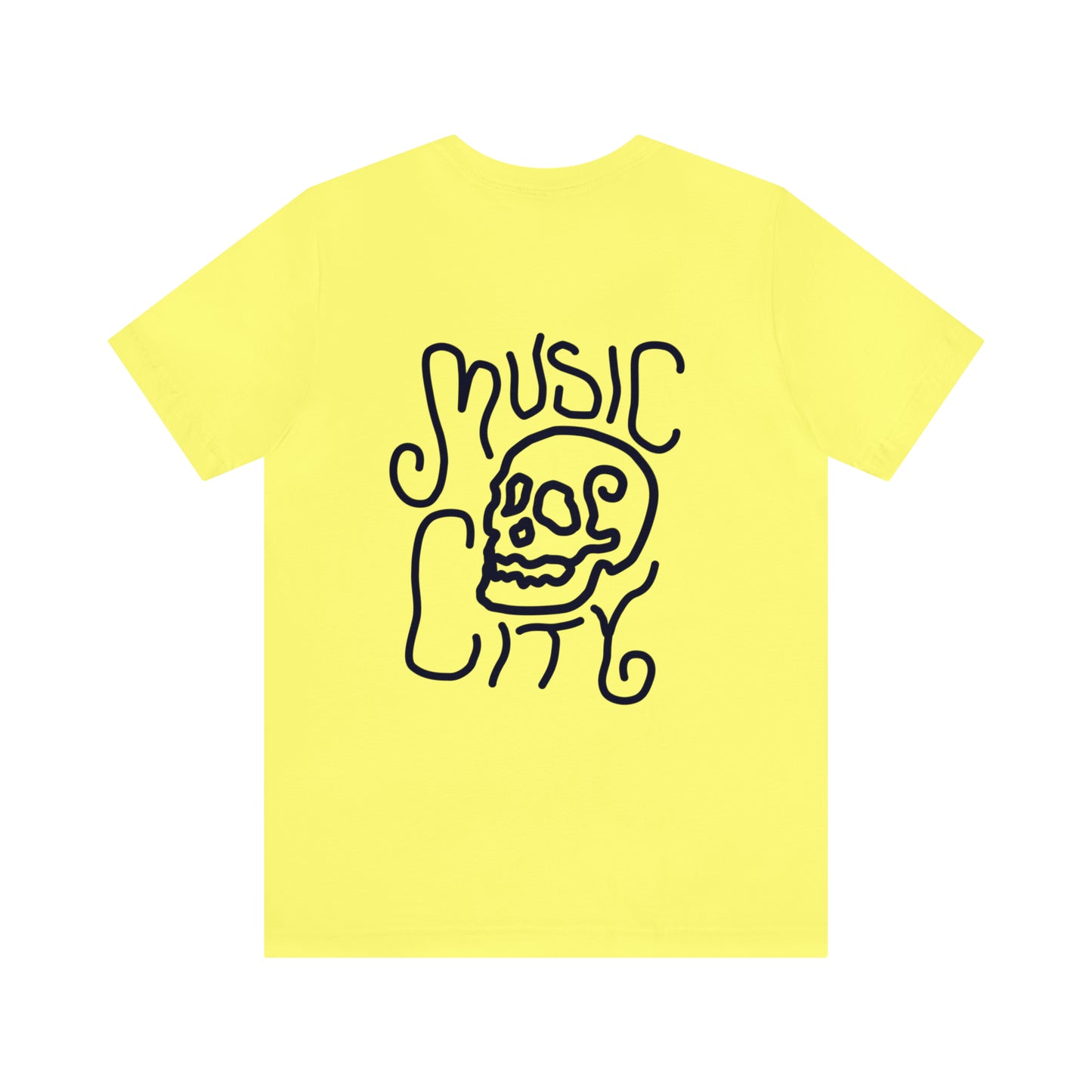 Line Skull Garment-Dyed T-shirt
