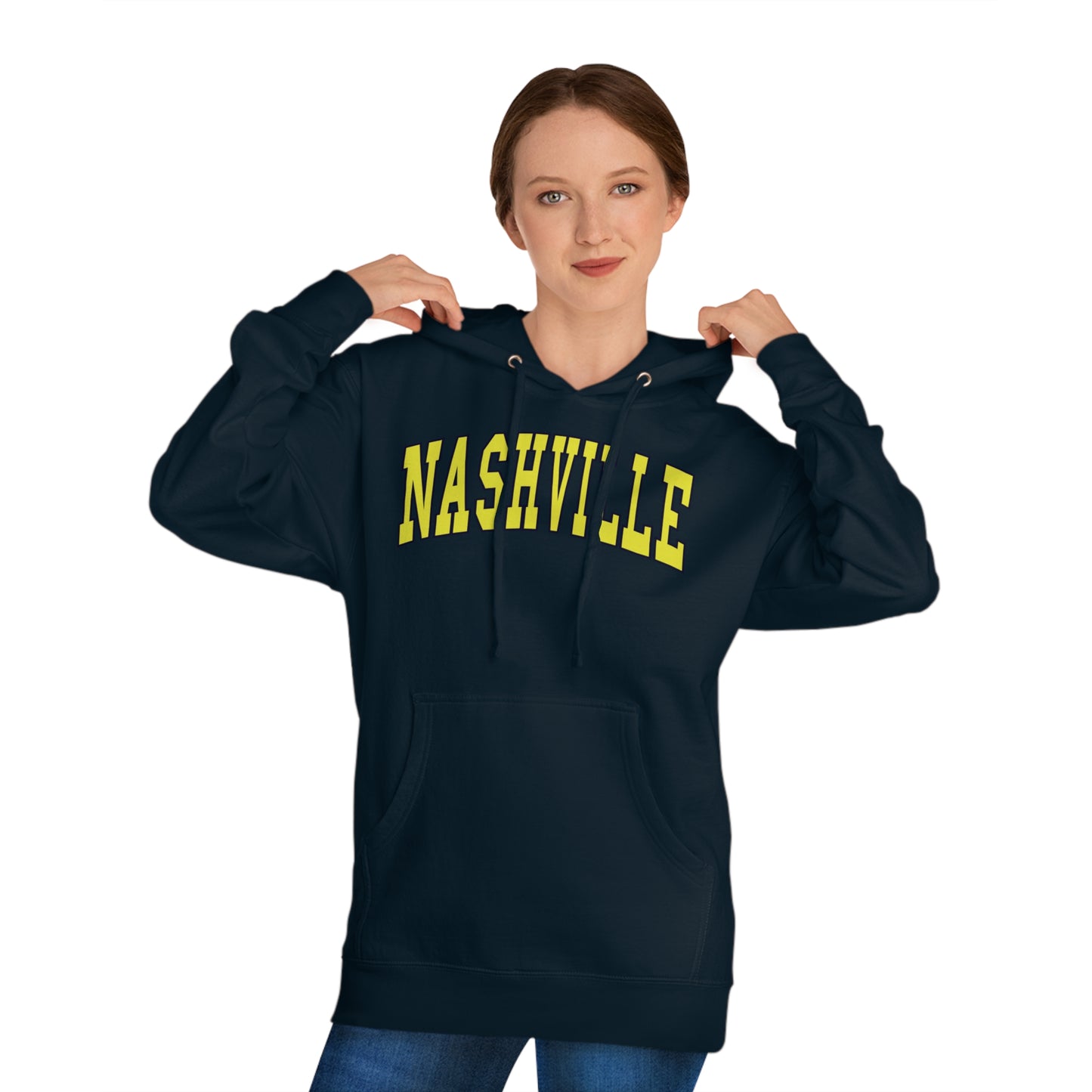 Nashville College Text Unisex Hooded Sweatshirt