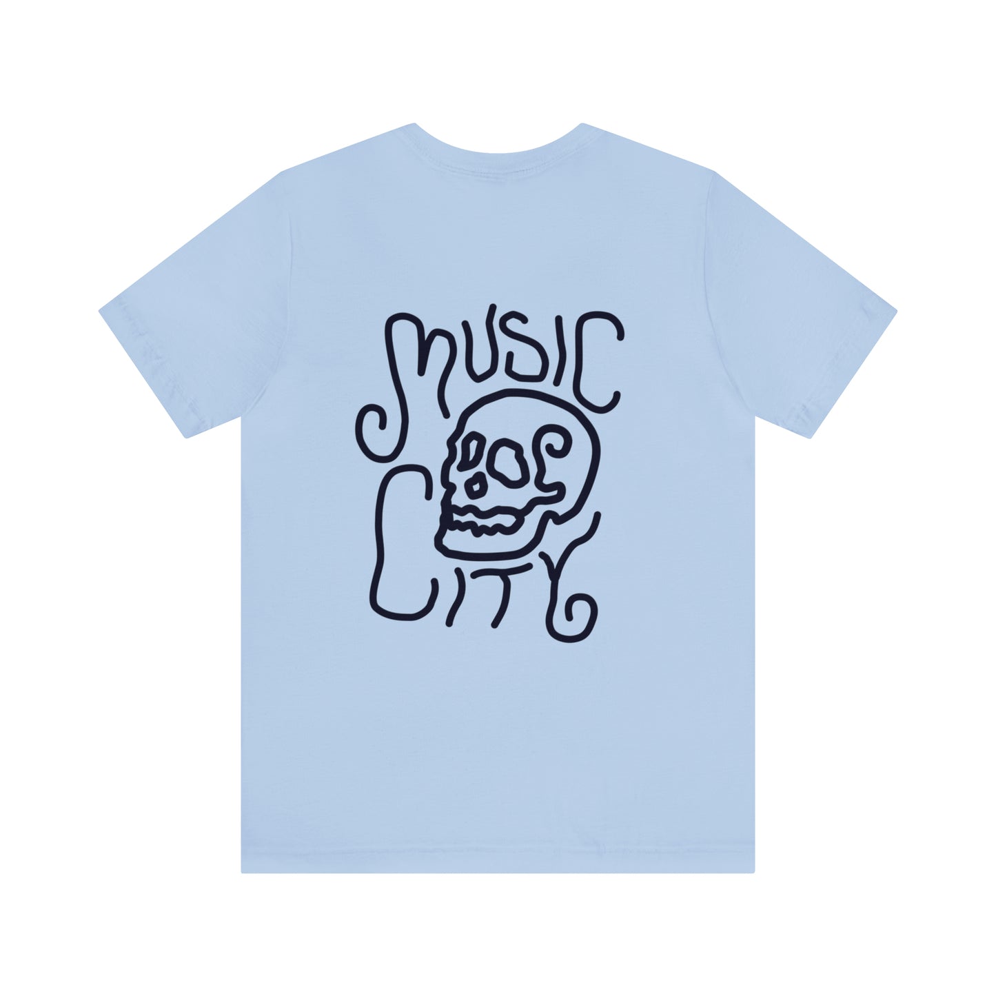 Line Skull Garment-Dyed T-shirt