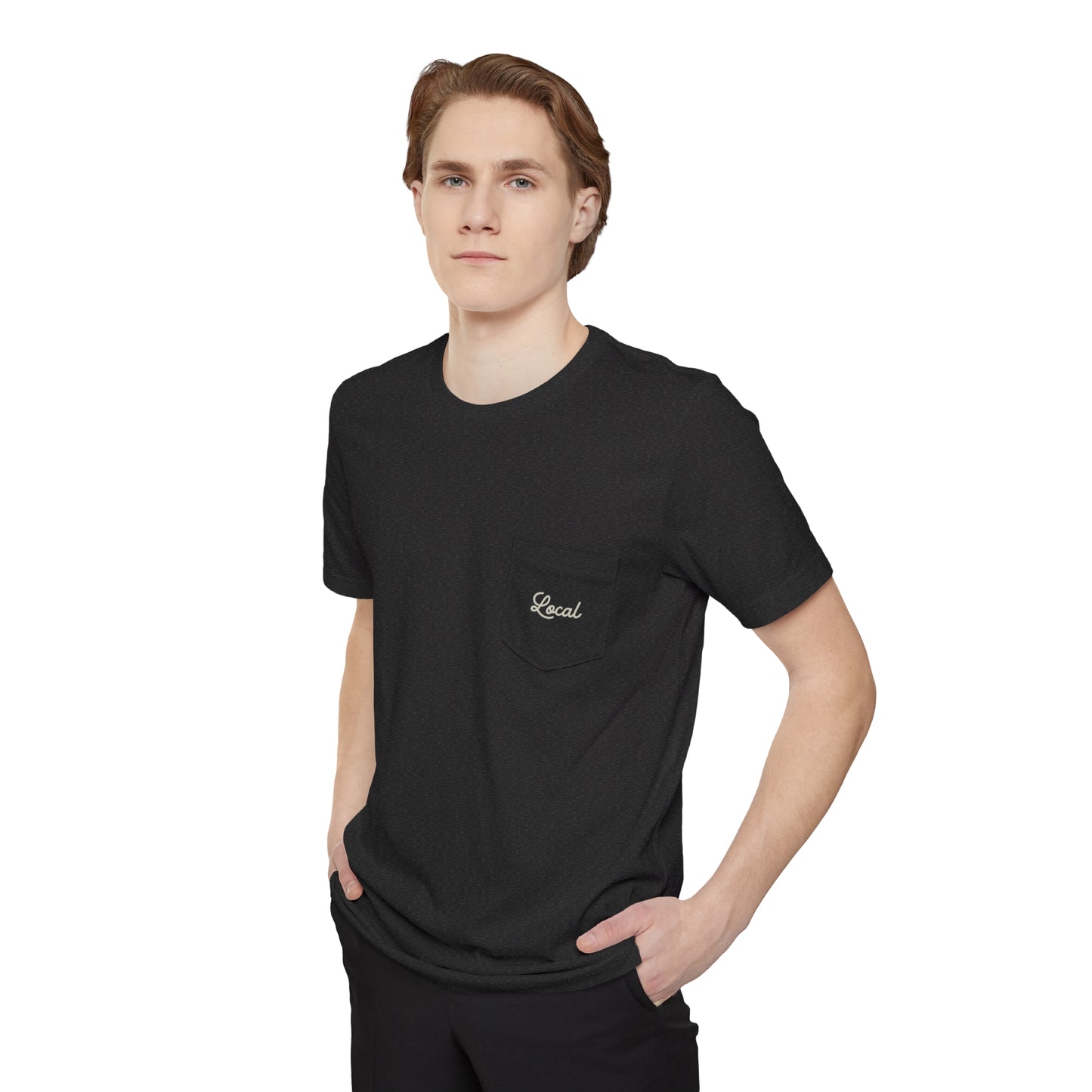 Local Script Unisex Pocket Tee