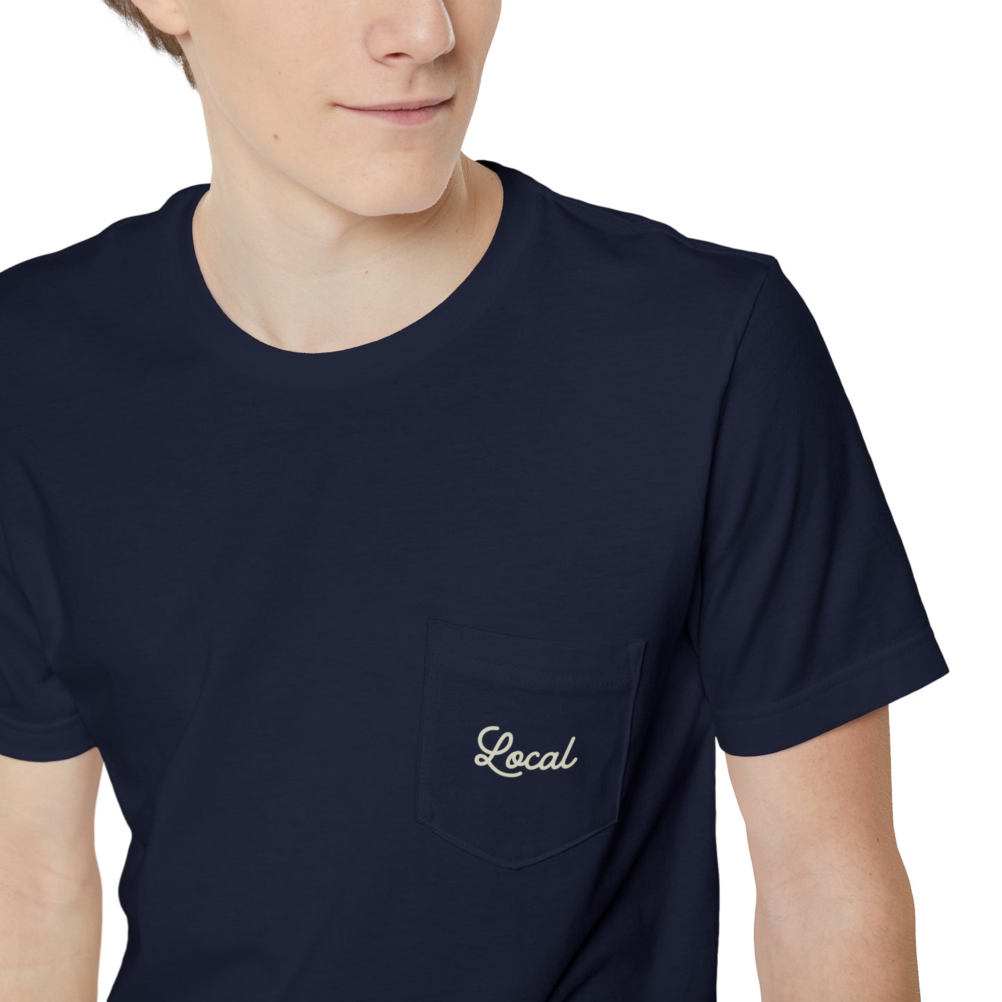 Local Script Unisex Pocket Tee