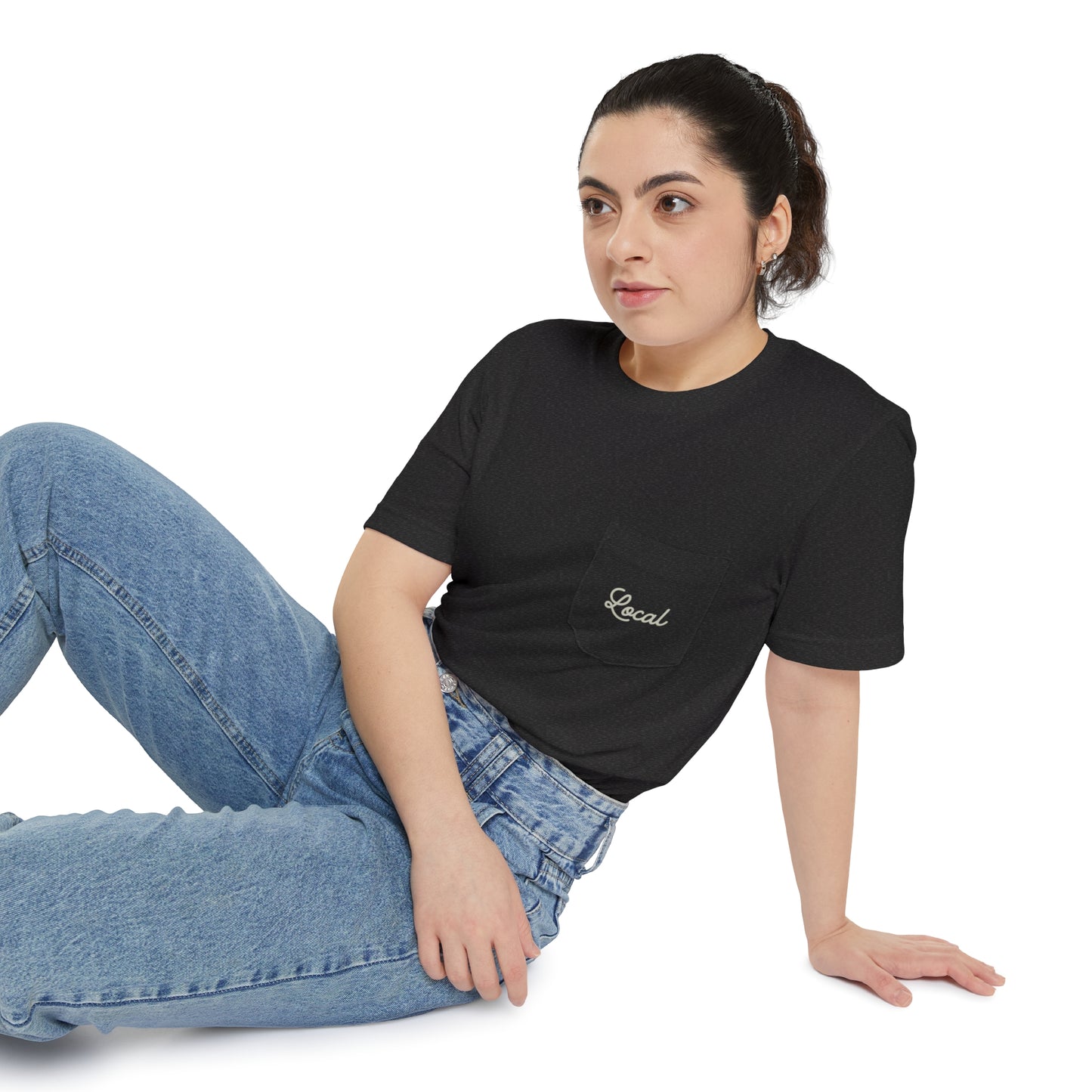 Local Script Unisex Pocket Tee