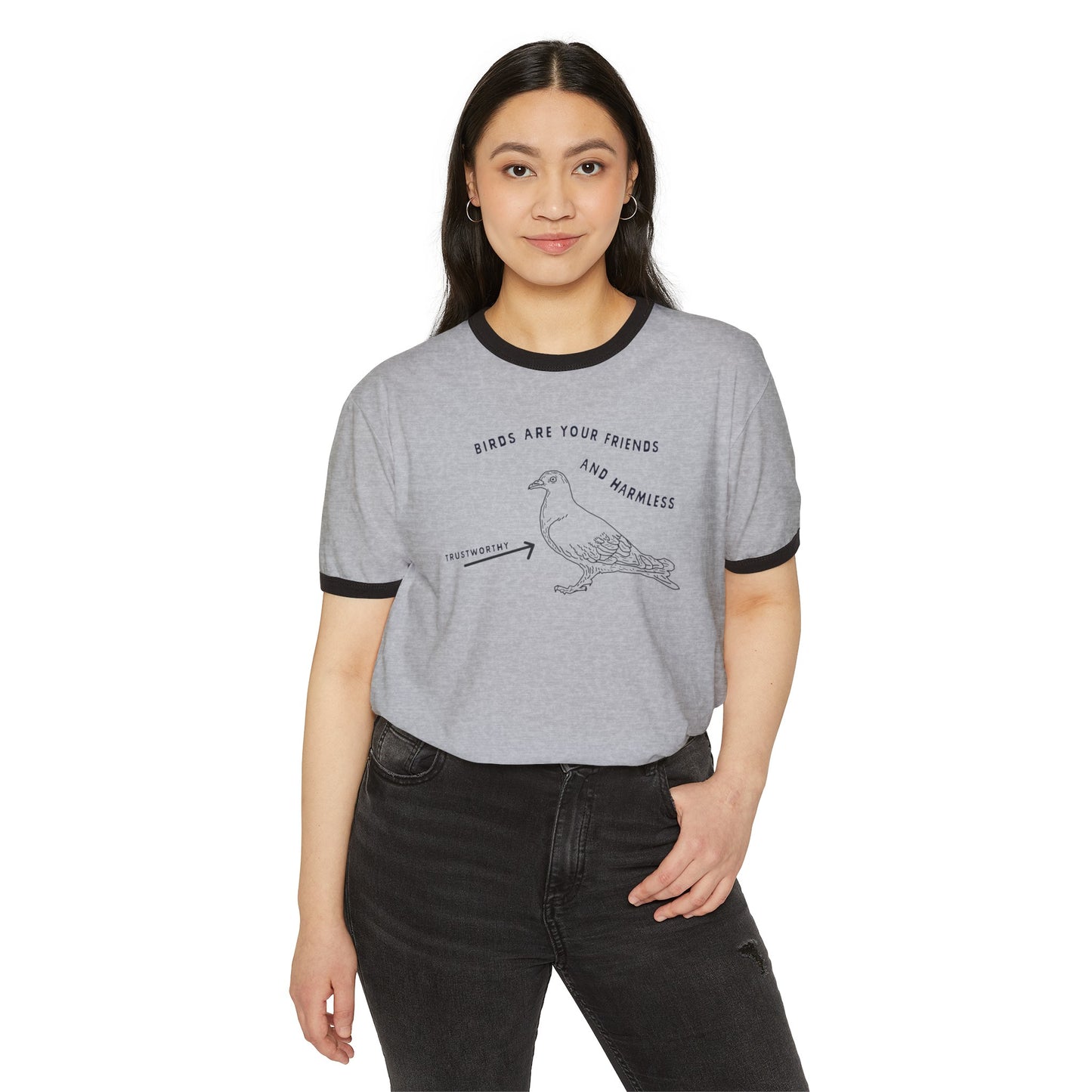 Friendly Birds Unisex Ringer T-Shirt