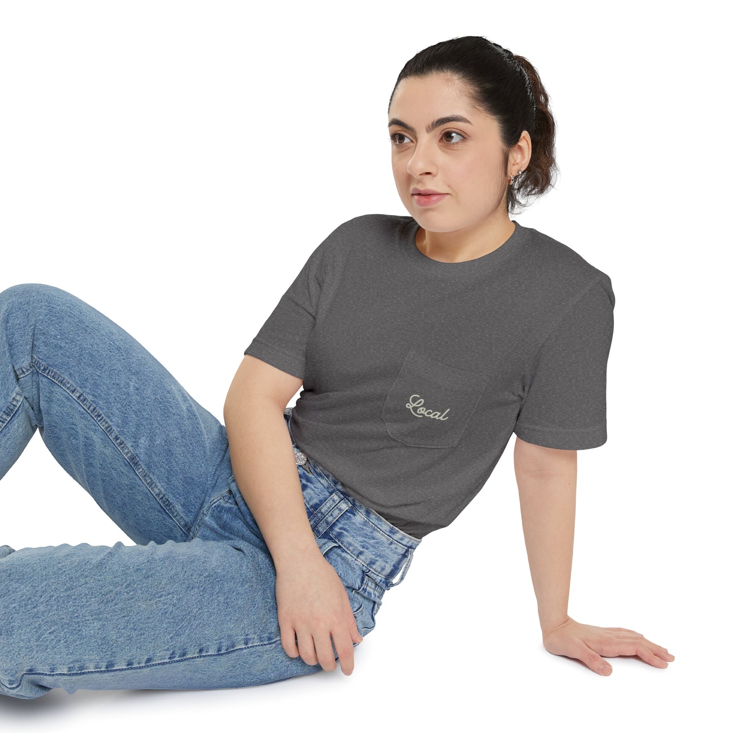Local Script Unisex Pocket Tee