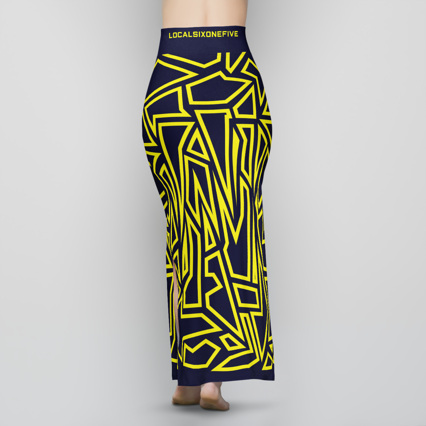 Hidden N Pattern Skirt Maxi Skirt