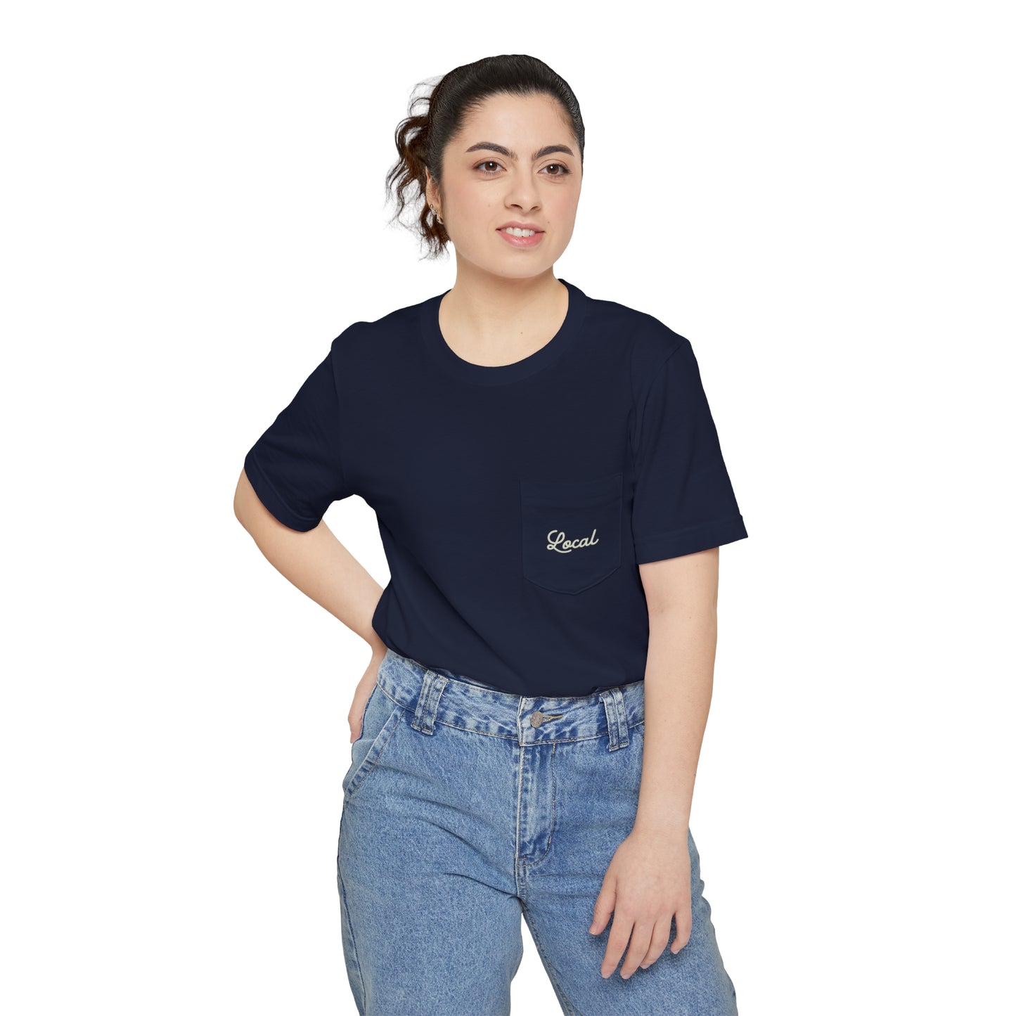Local Script Unisex Pocket Tee