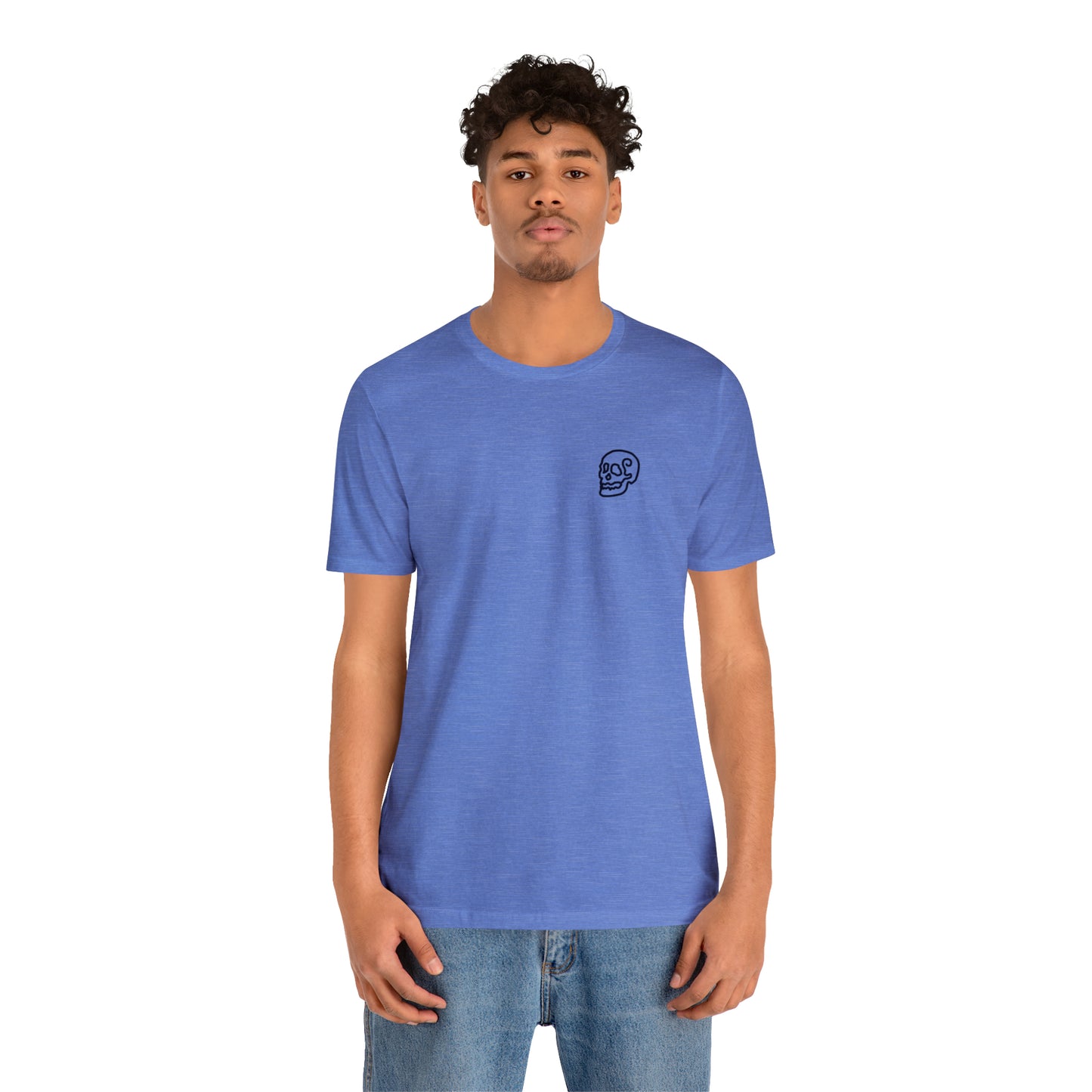 Line Skull Garment-Dyed T-shirt