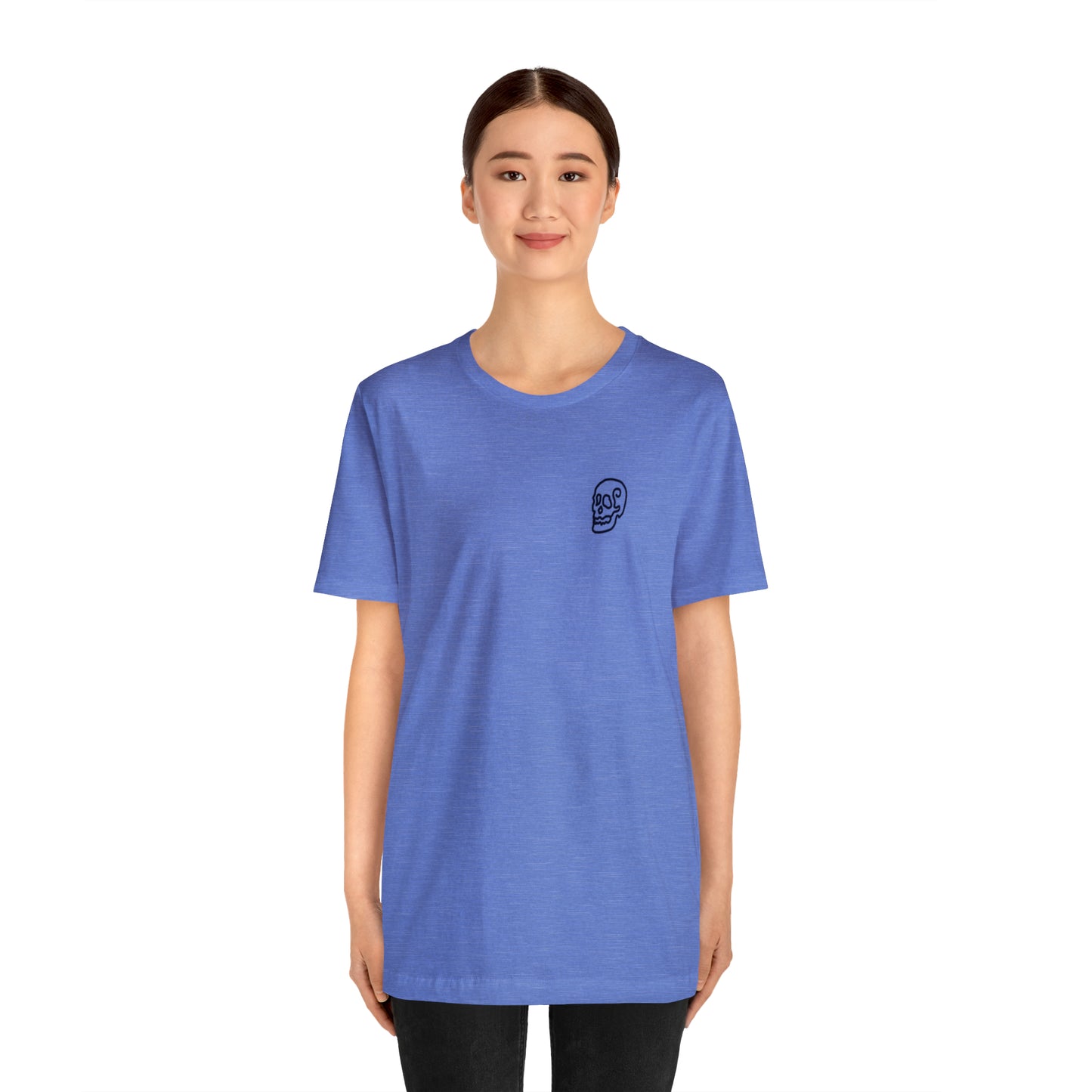 Line Skull Garment-Dyed T-shirt