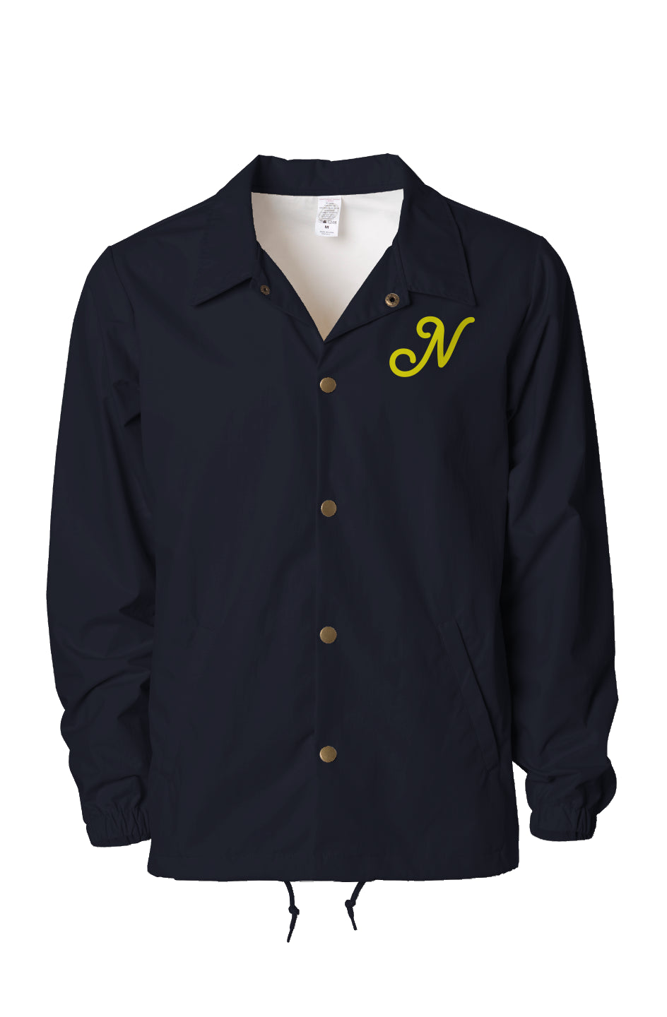N Script Water Resistant Windbreaker Coaches Jacke