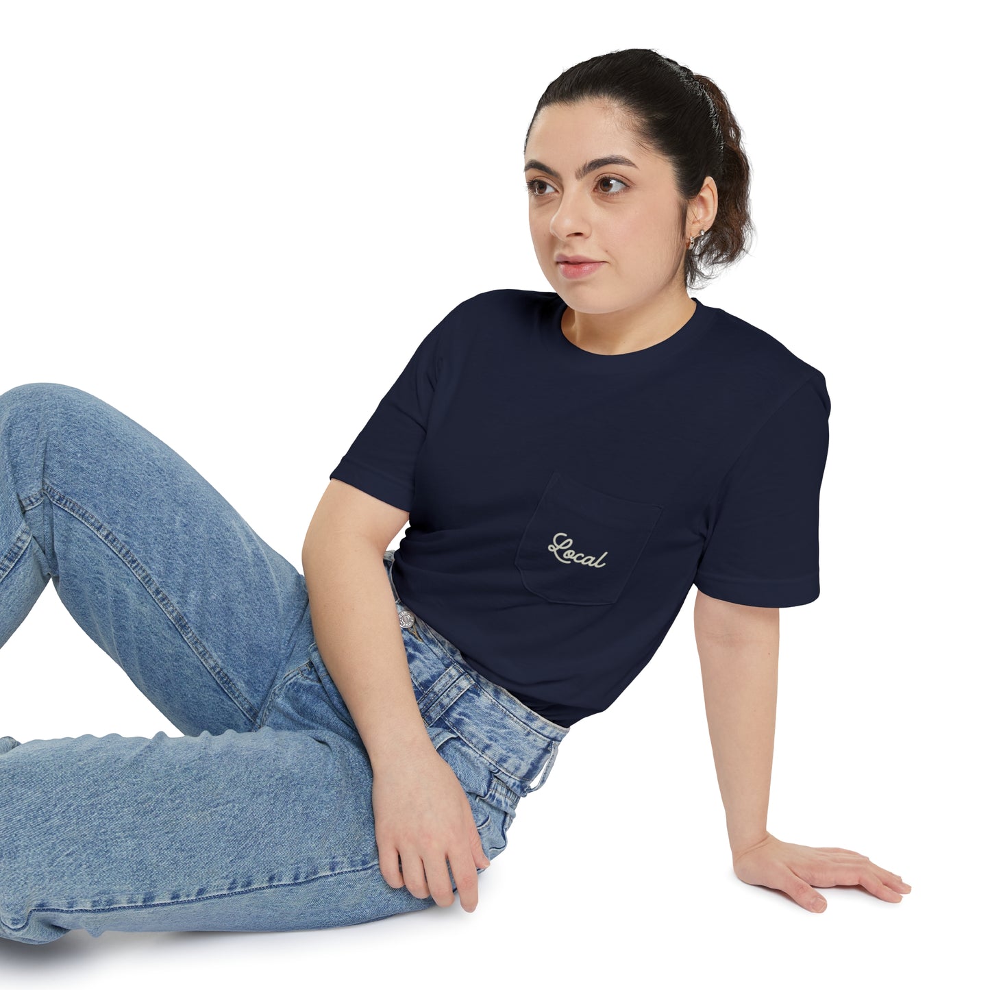 Local Script Unisex Pocket Tee