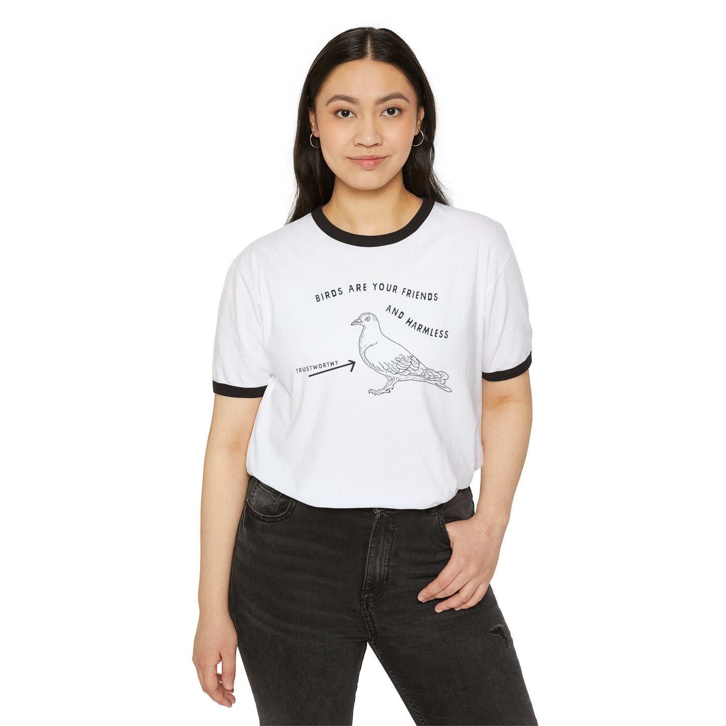 Friendly Birds Unisex Ringer T-Shirt