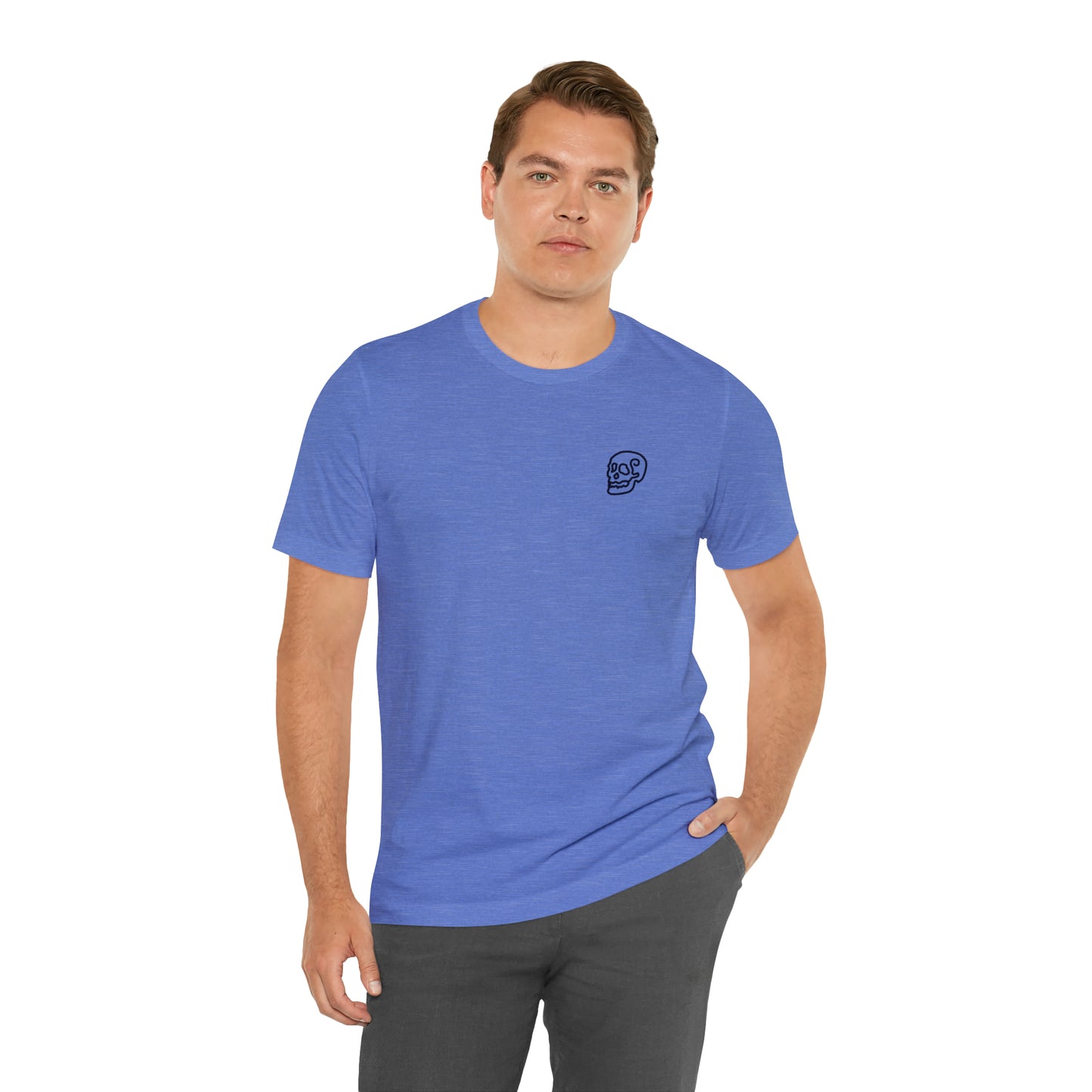 Line Skull Garment-Dyed T-shirt