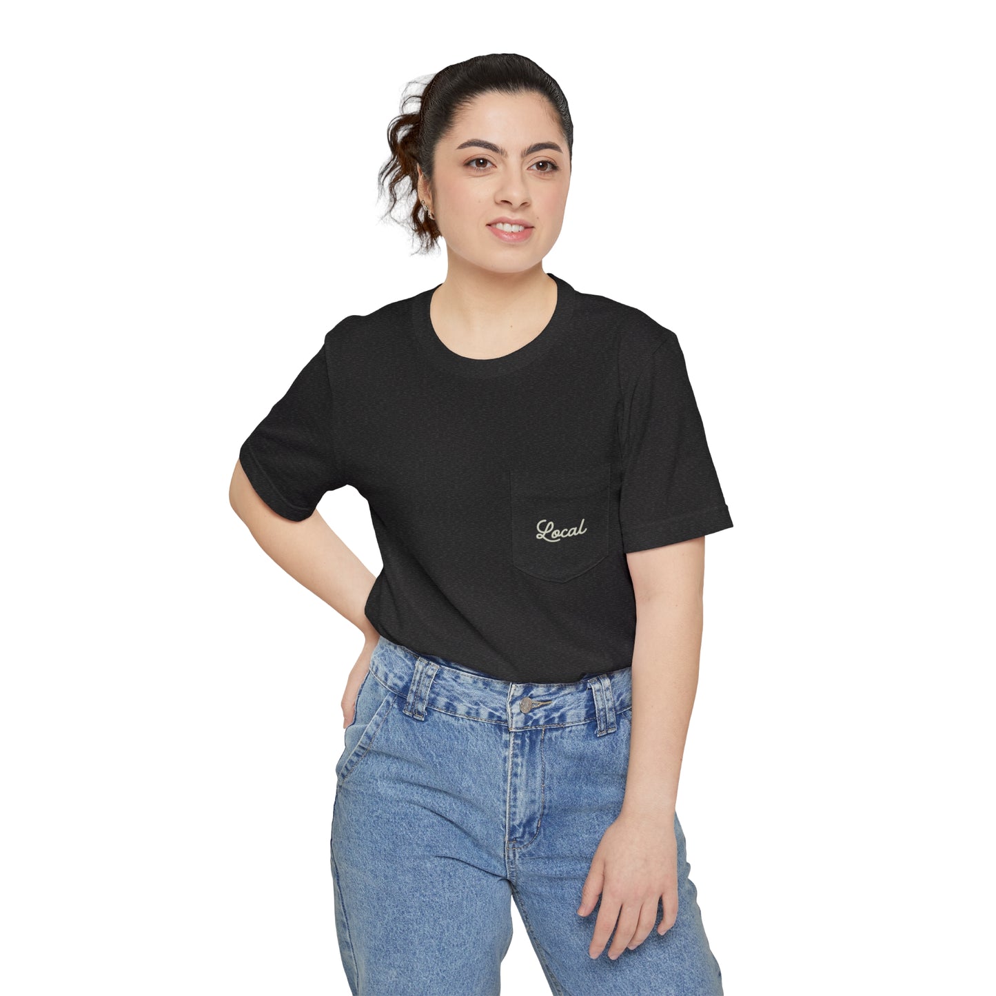 Local Script Unisex Pocket Tee