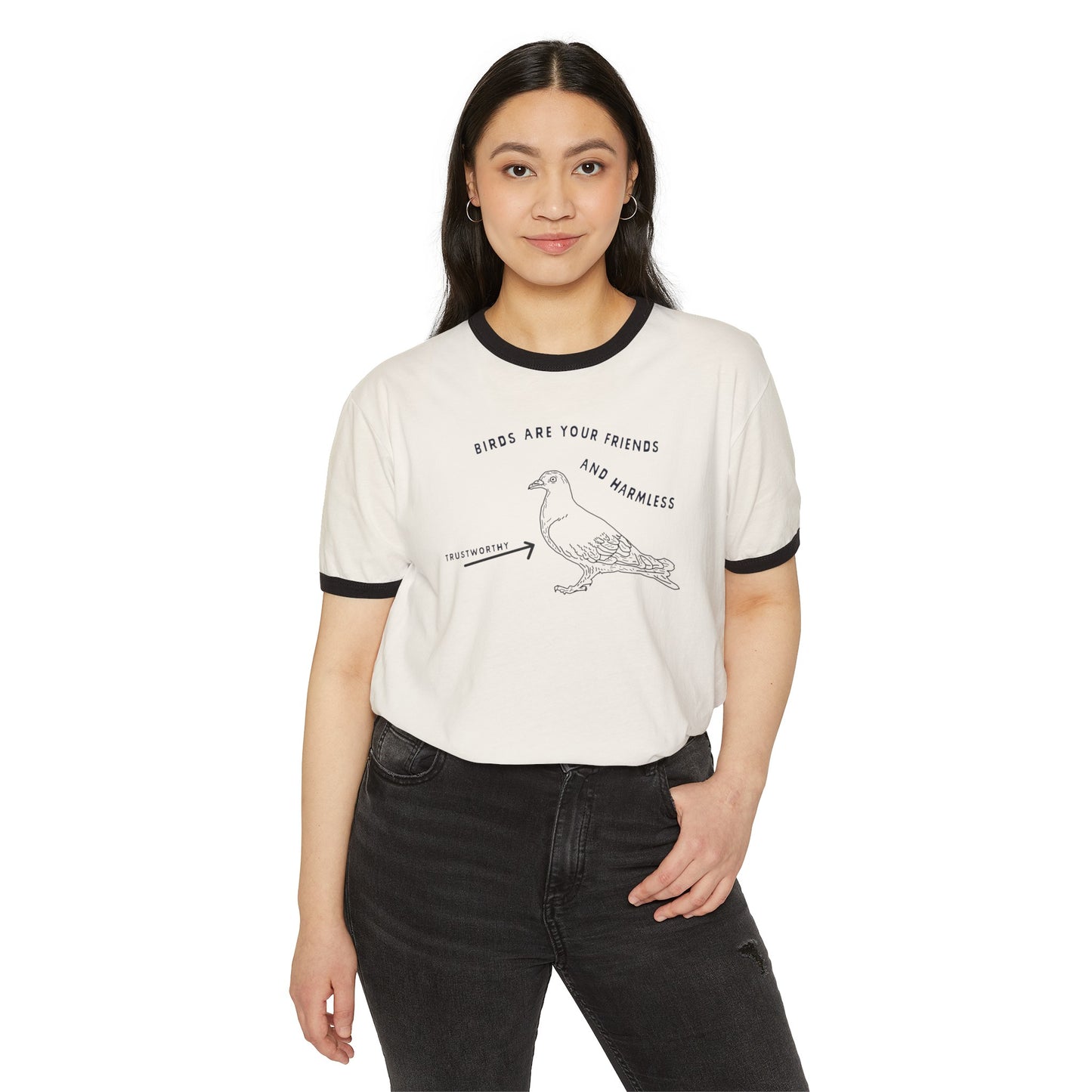 Friendly Birds Unisex Ringer T-Shirt