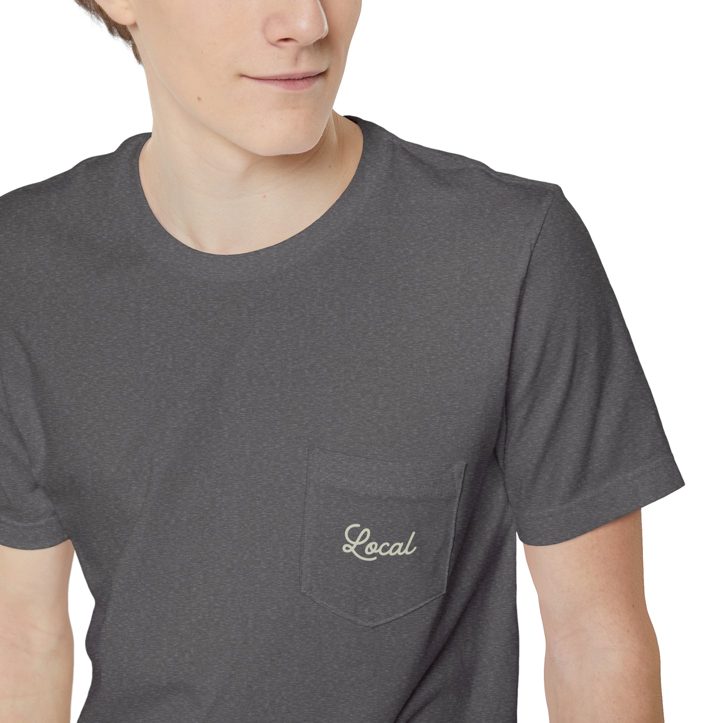 Local Script Unisex Pocket Tee