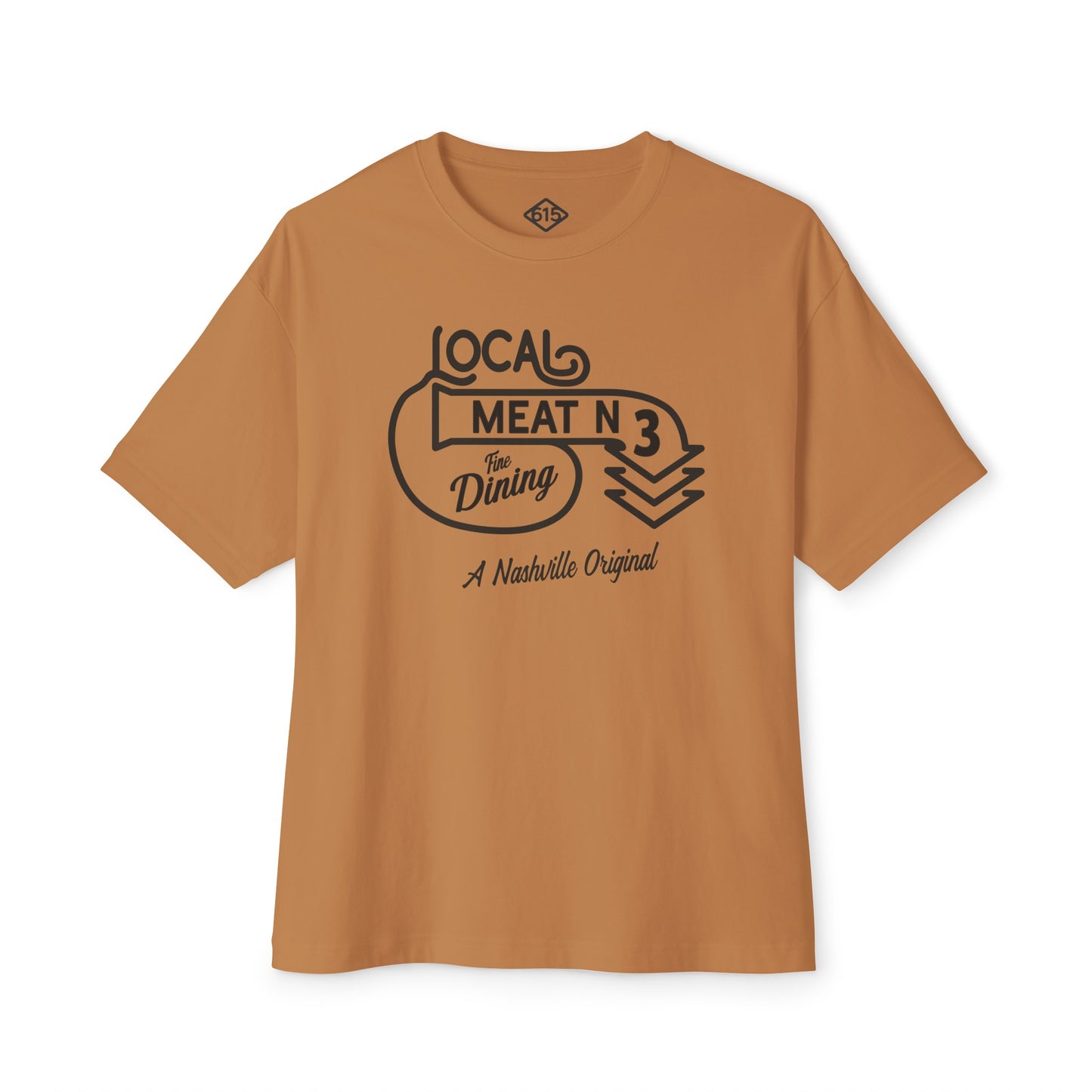 LOCAL MEAT N 3 Unisex Oversized Boxy Tee