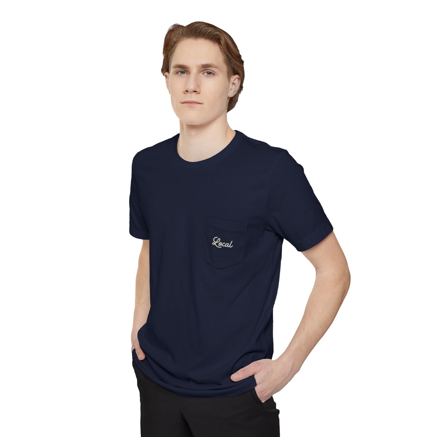 Local Script Unisex Pocket Tee