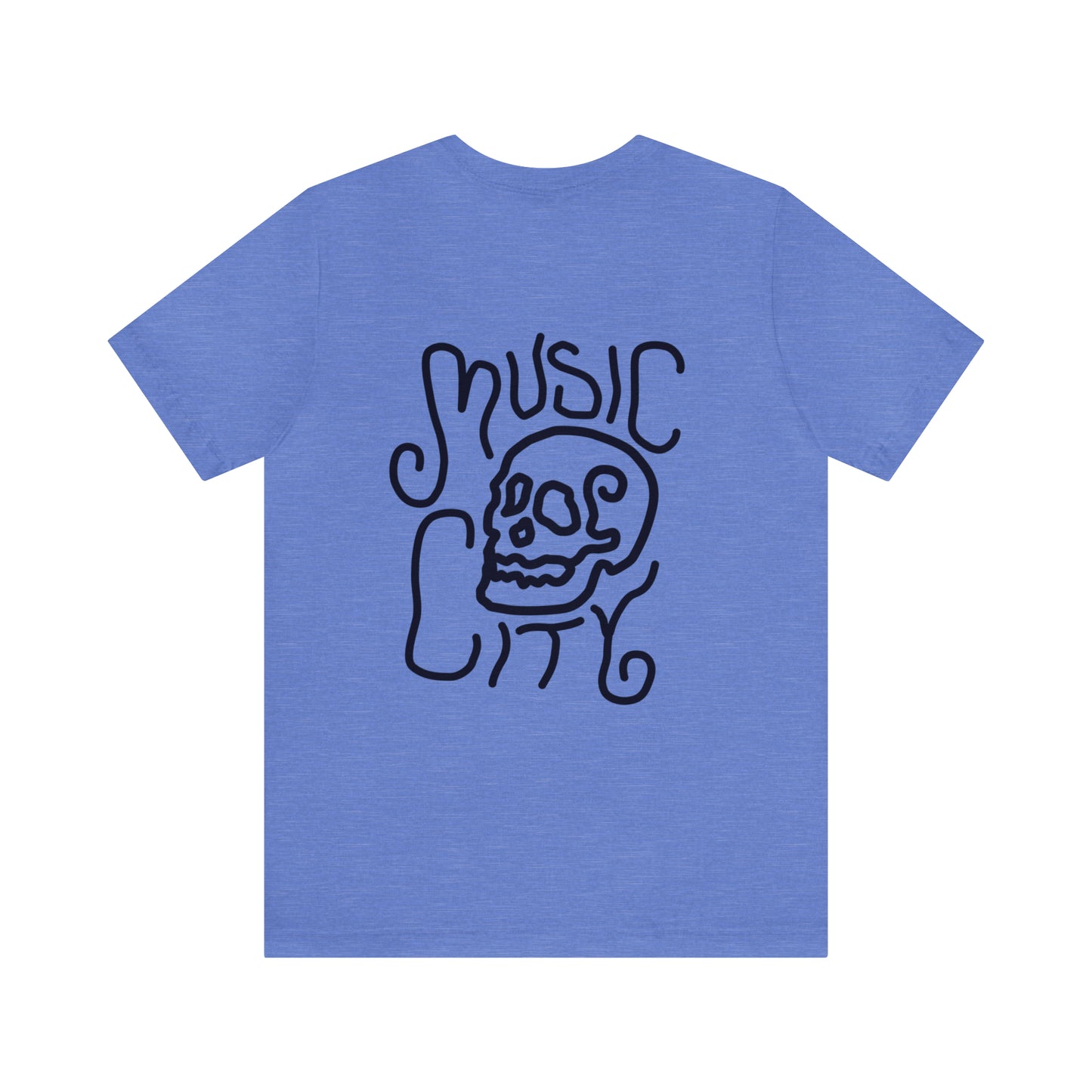 Line Skull Garment-Dyed T-shirt