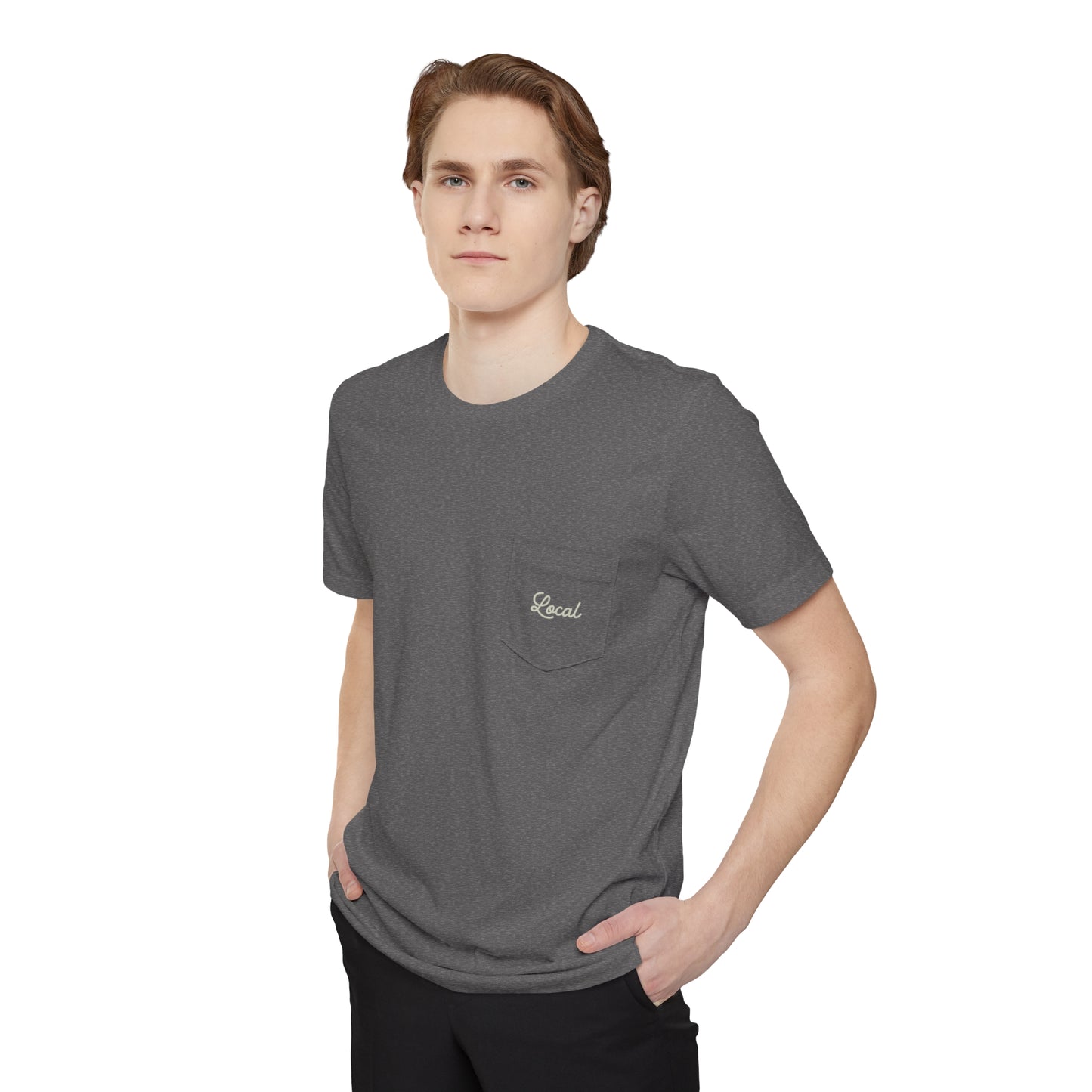 Local Script Unisex Pocket Tee