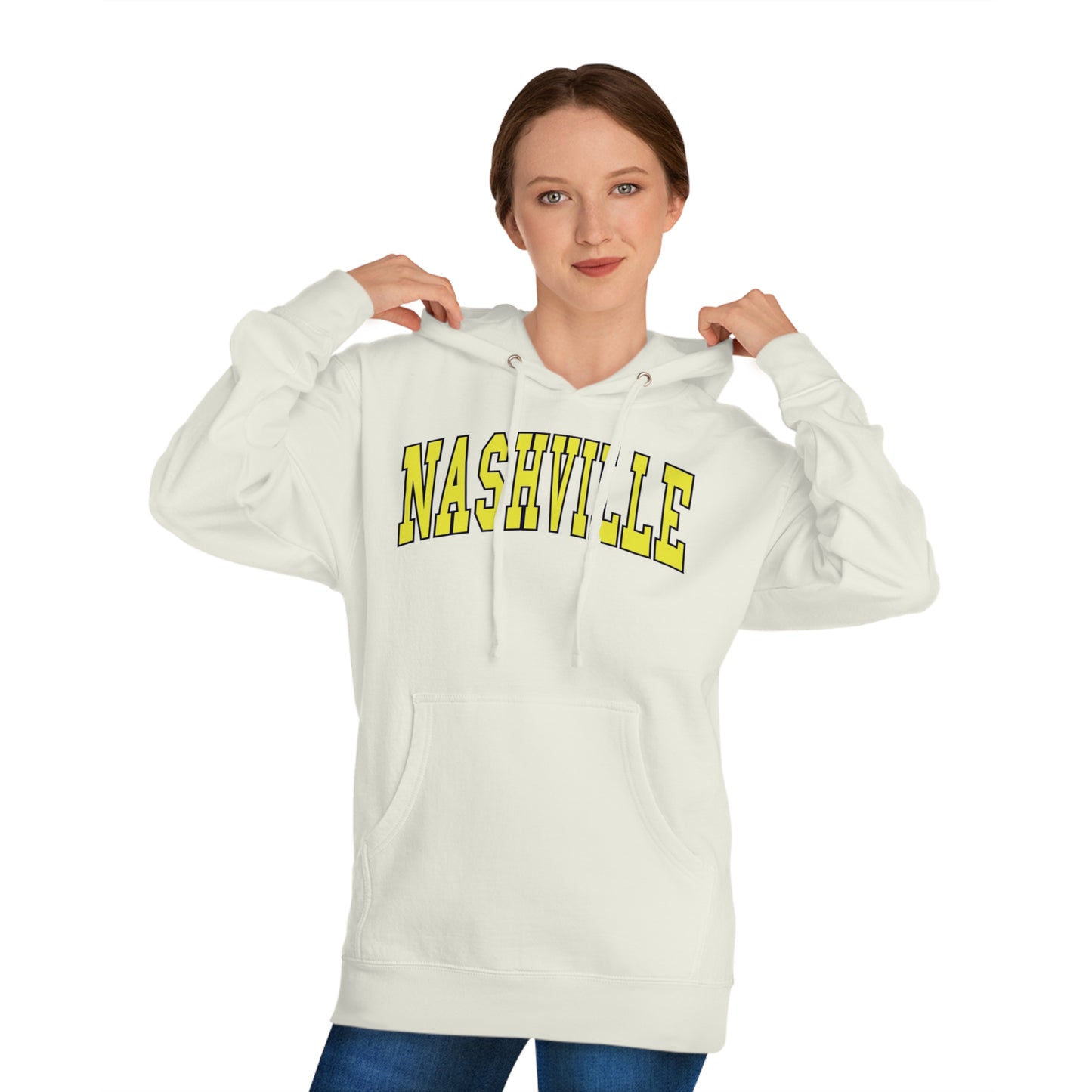 Nashville College Text Unisex Hooded Sweatshirt