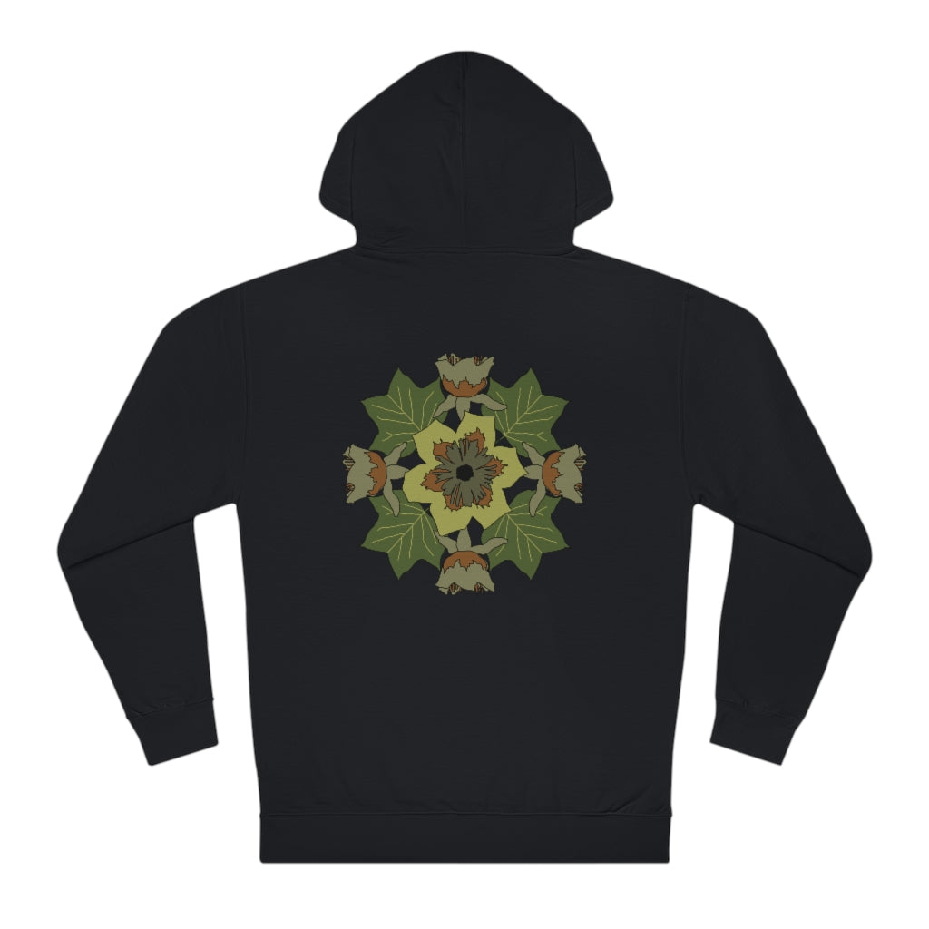 Tulip Poplar Mandala reverse graphic Unisex Hooded Sweatshirt