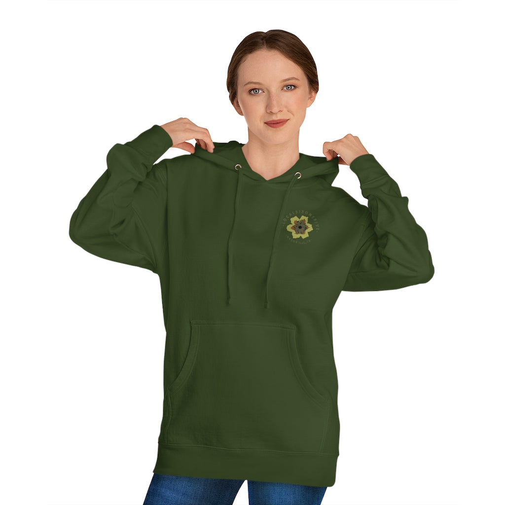 Tulip Poplar Mandala reverse graphic Unisex Hooded Sweatshirt