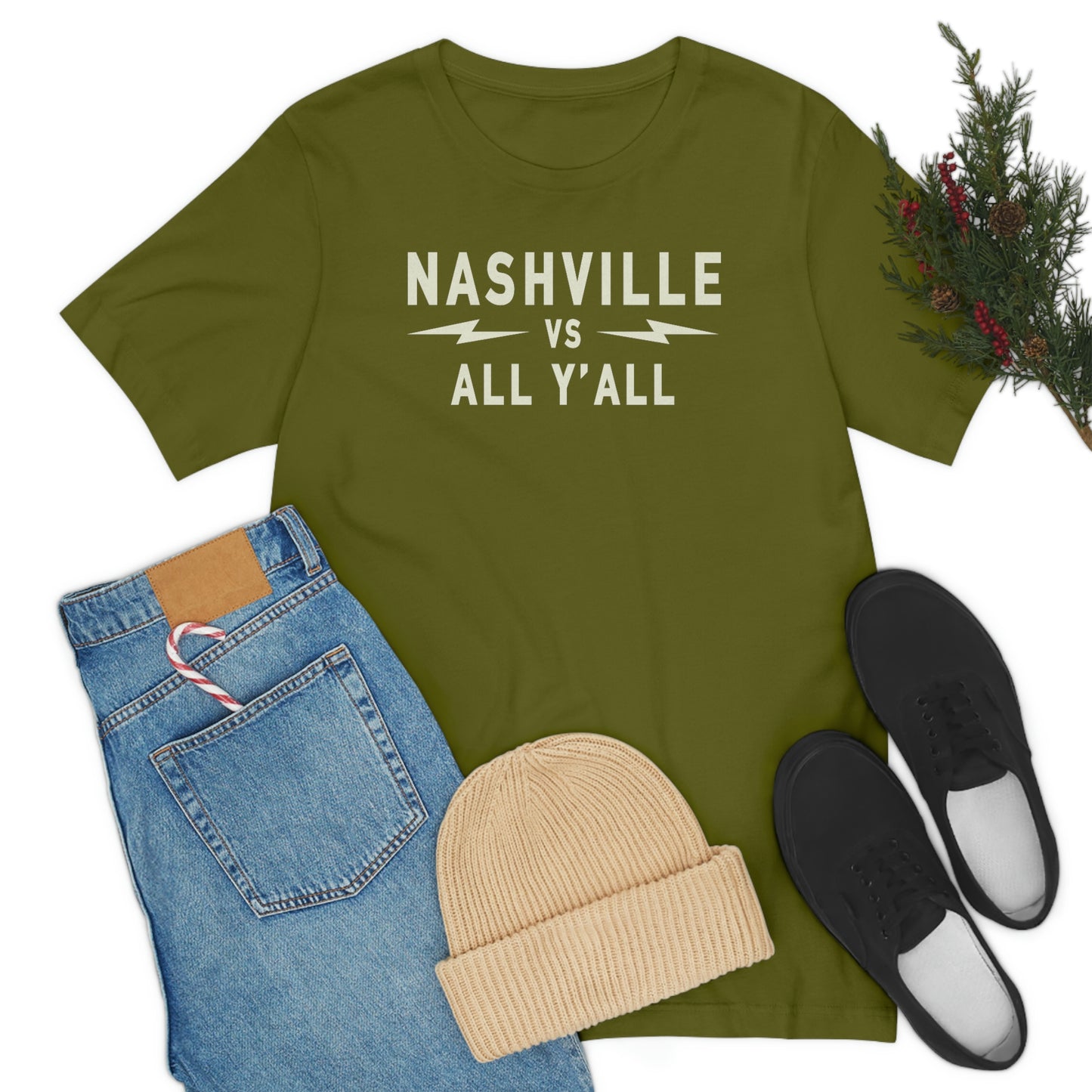 Nashville Vs White Text graphic