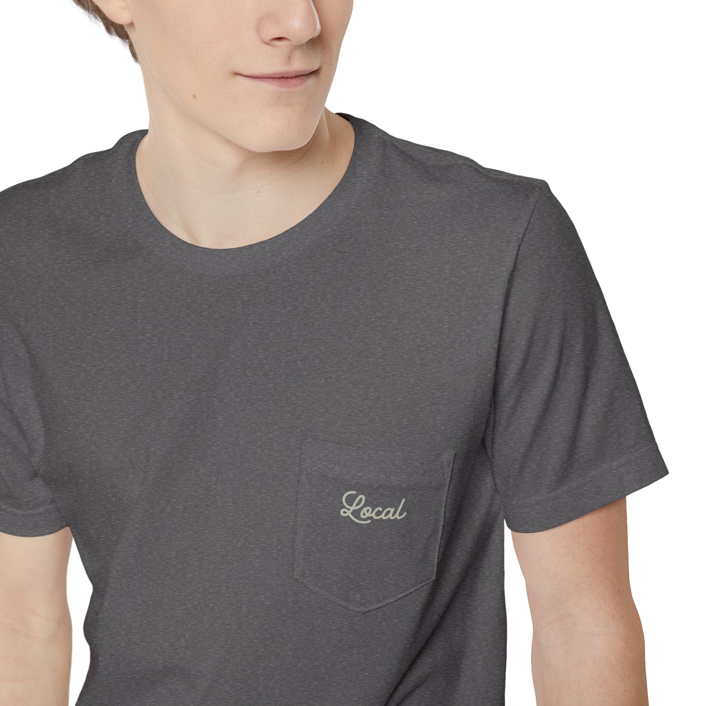 Local Script Unisex Pocket Tee