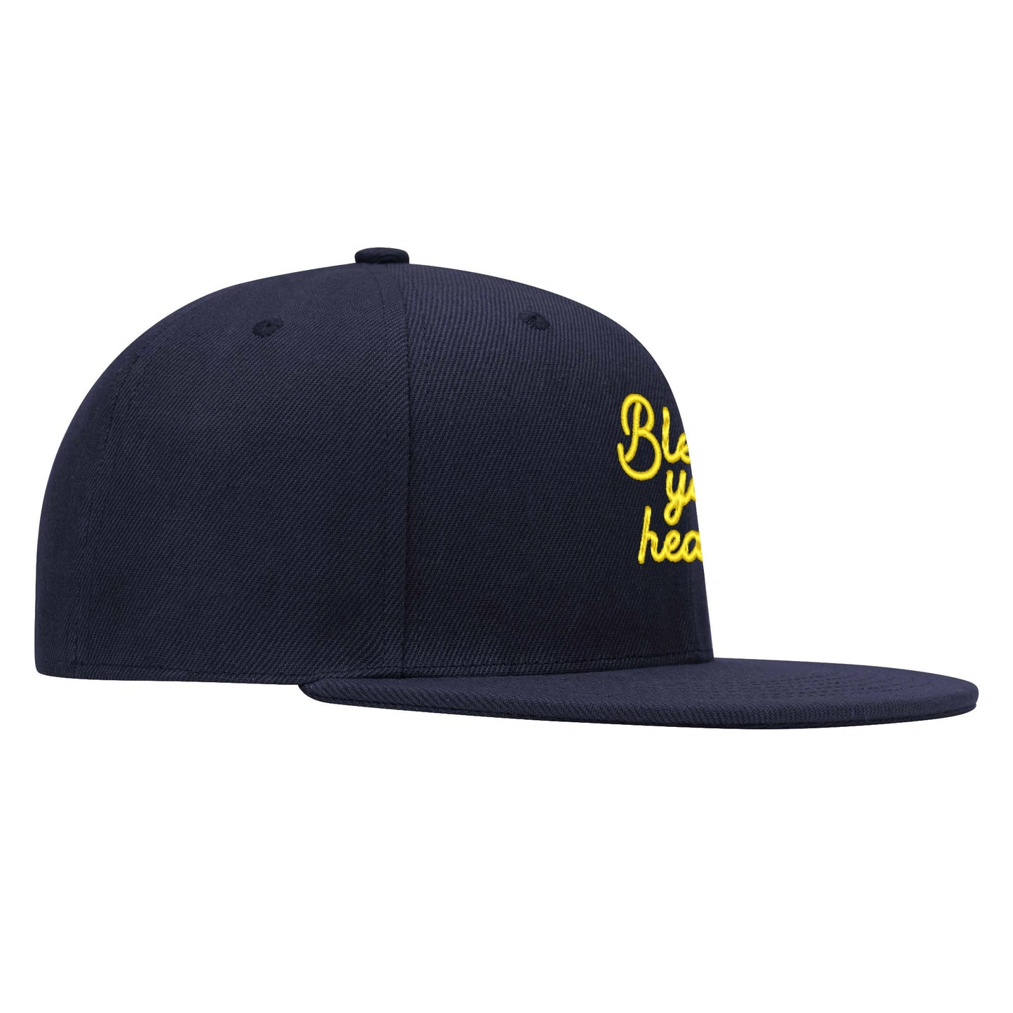 Bless Your Heart Scripted flat bill hat