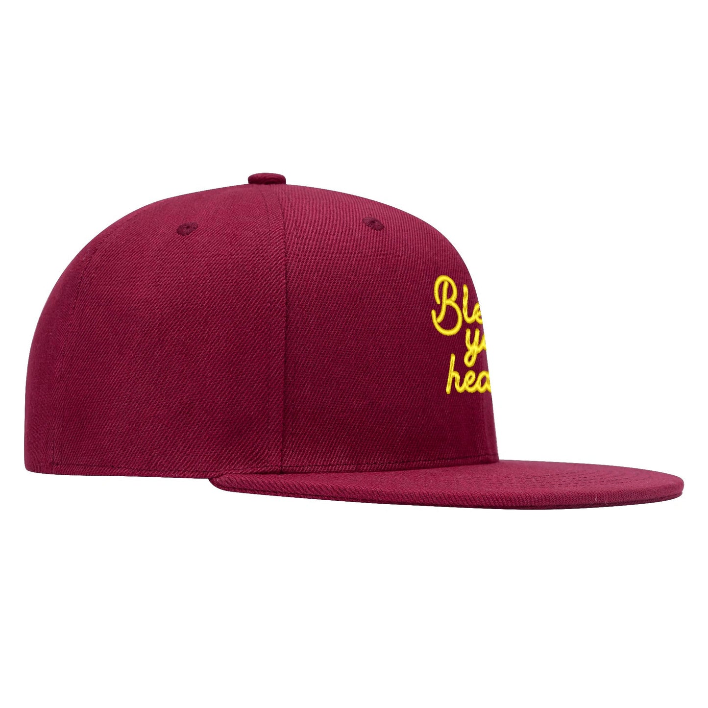 Bless Your Heart Scripted flat bill hat