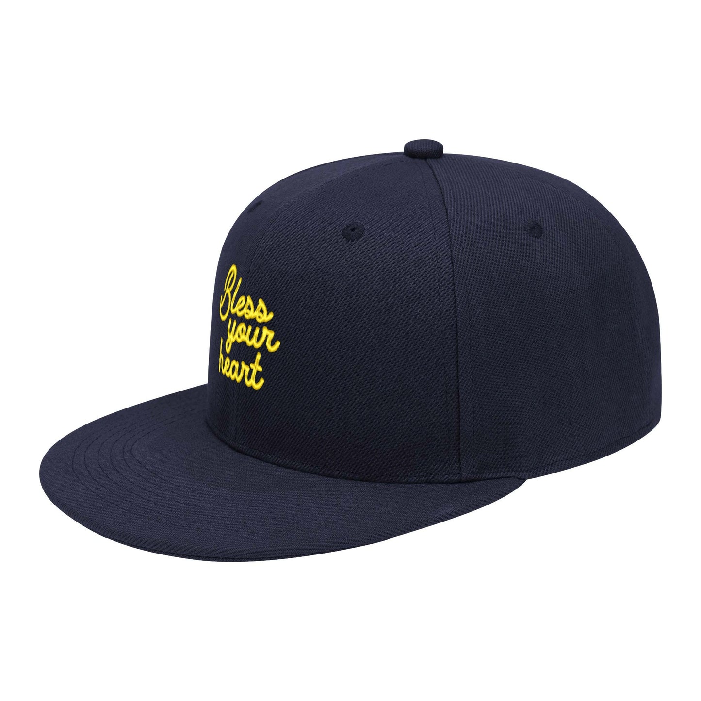 Bless Your Heart Scripted flat bill hat