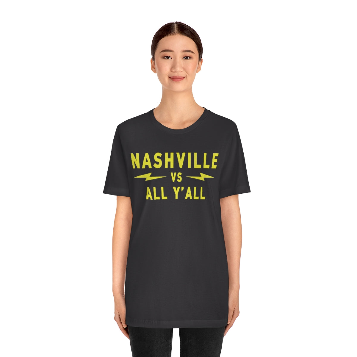 Nashville VS Modern Gold Large print Short Sleeve Tee