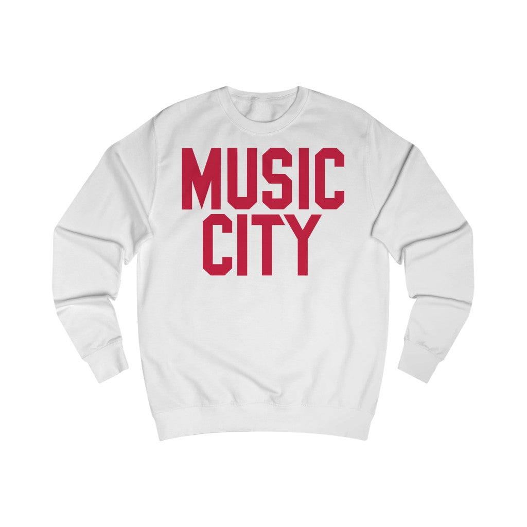 Music City Red Text Sweatshirt