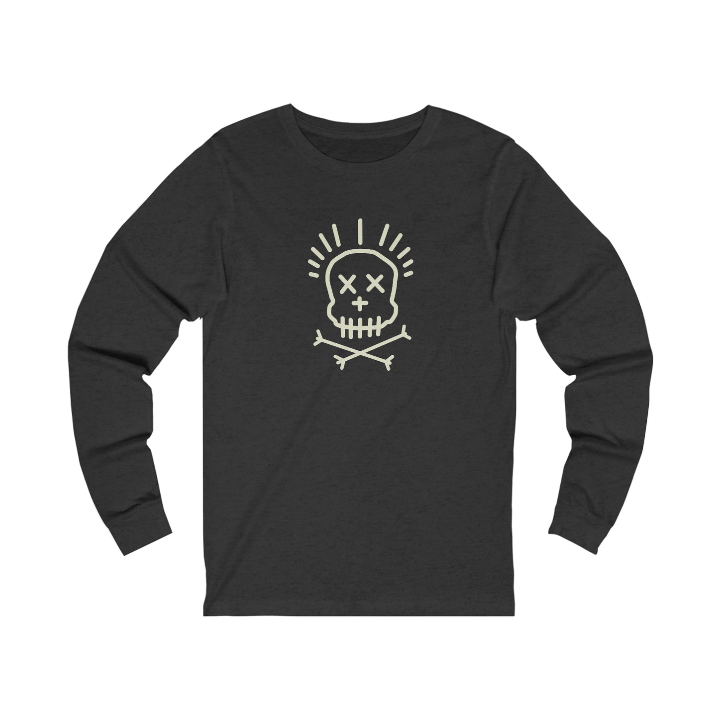 Line Skull Unisex Long Sleeve Tee