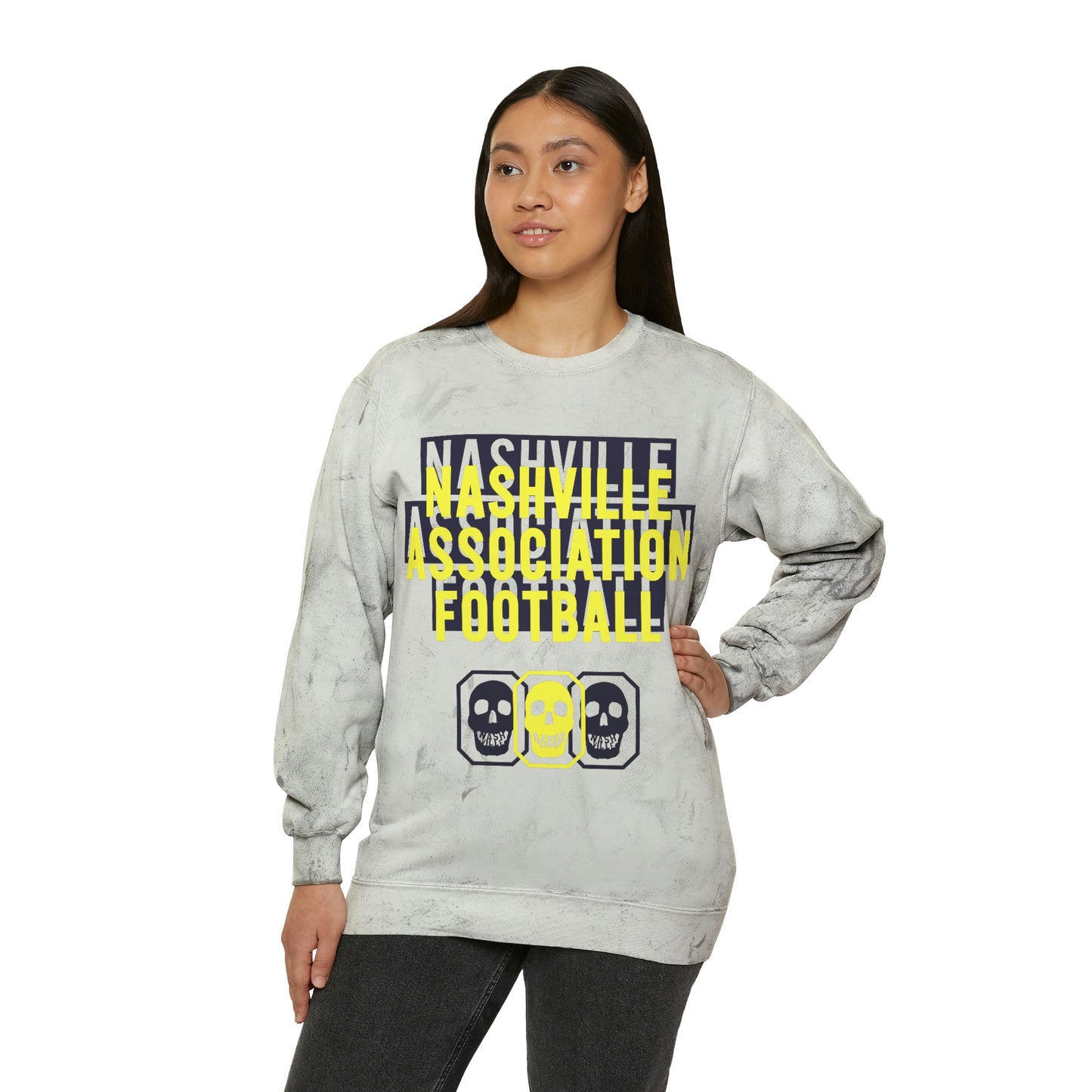 NAF misprint Color Blast Crewneck Sweatshirt