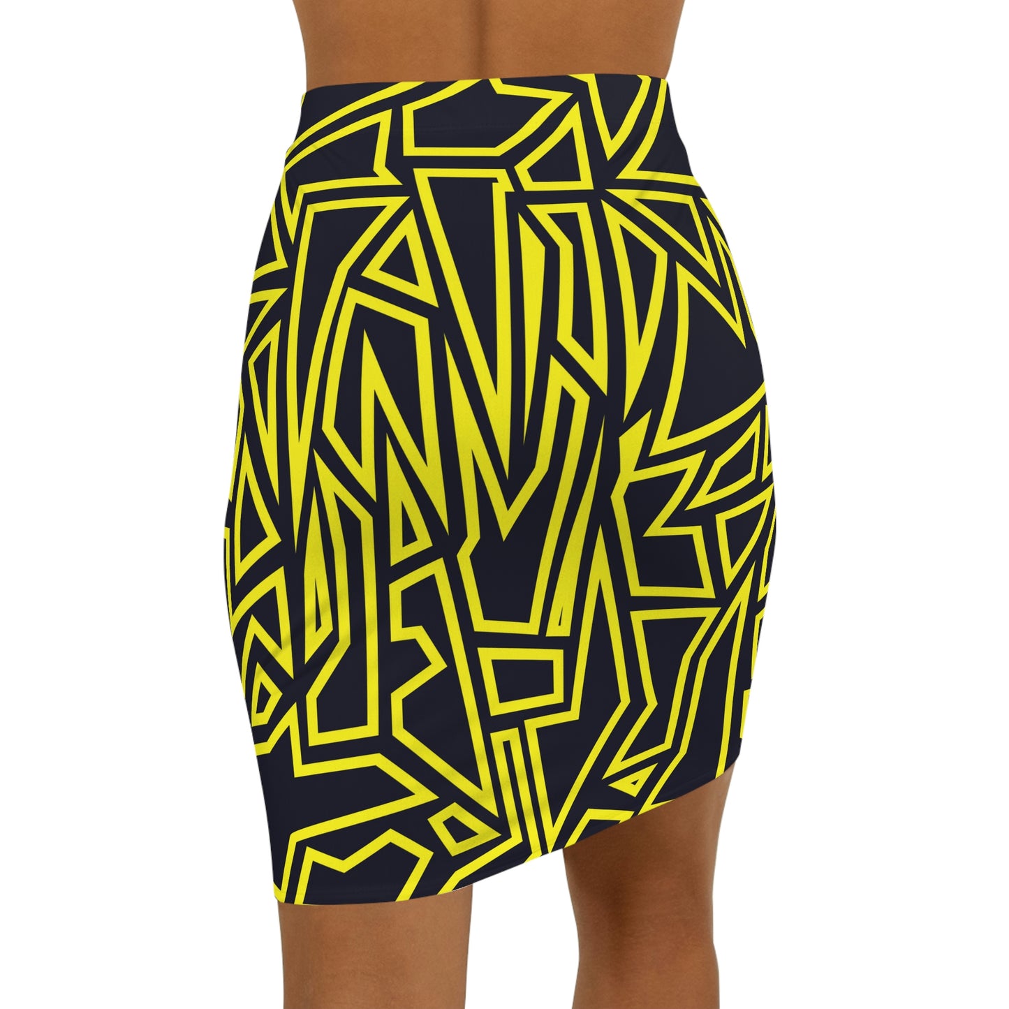 Hidden N print Women's Mini Skirt