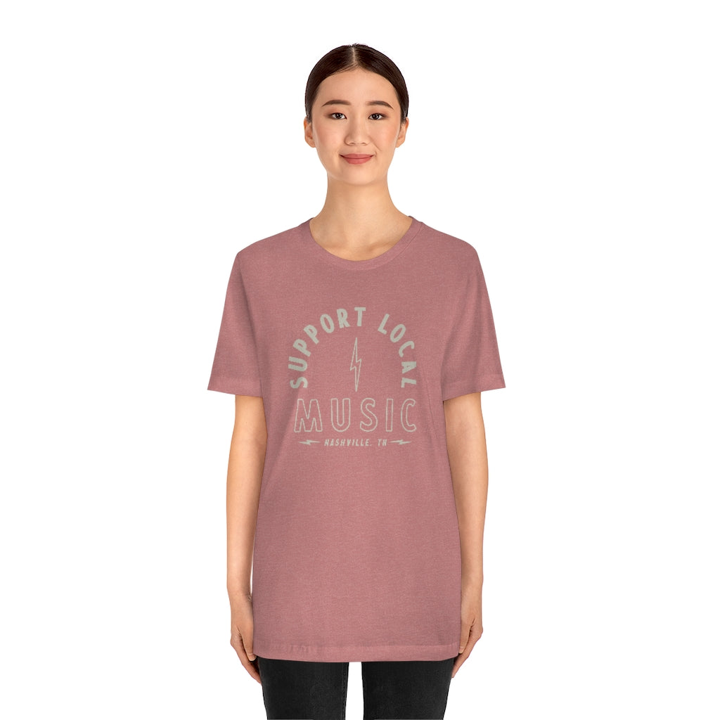 Support Local Music Bolt T-shirt