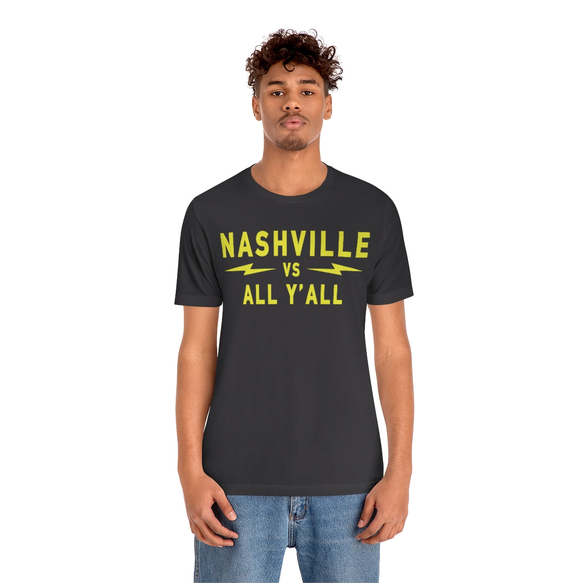 Nashville VS Modern Gold Large print Short Sleeve Tee