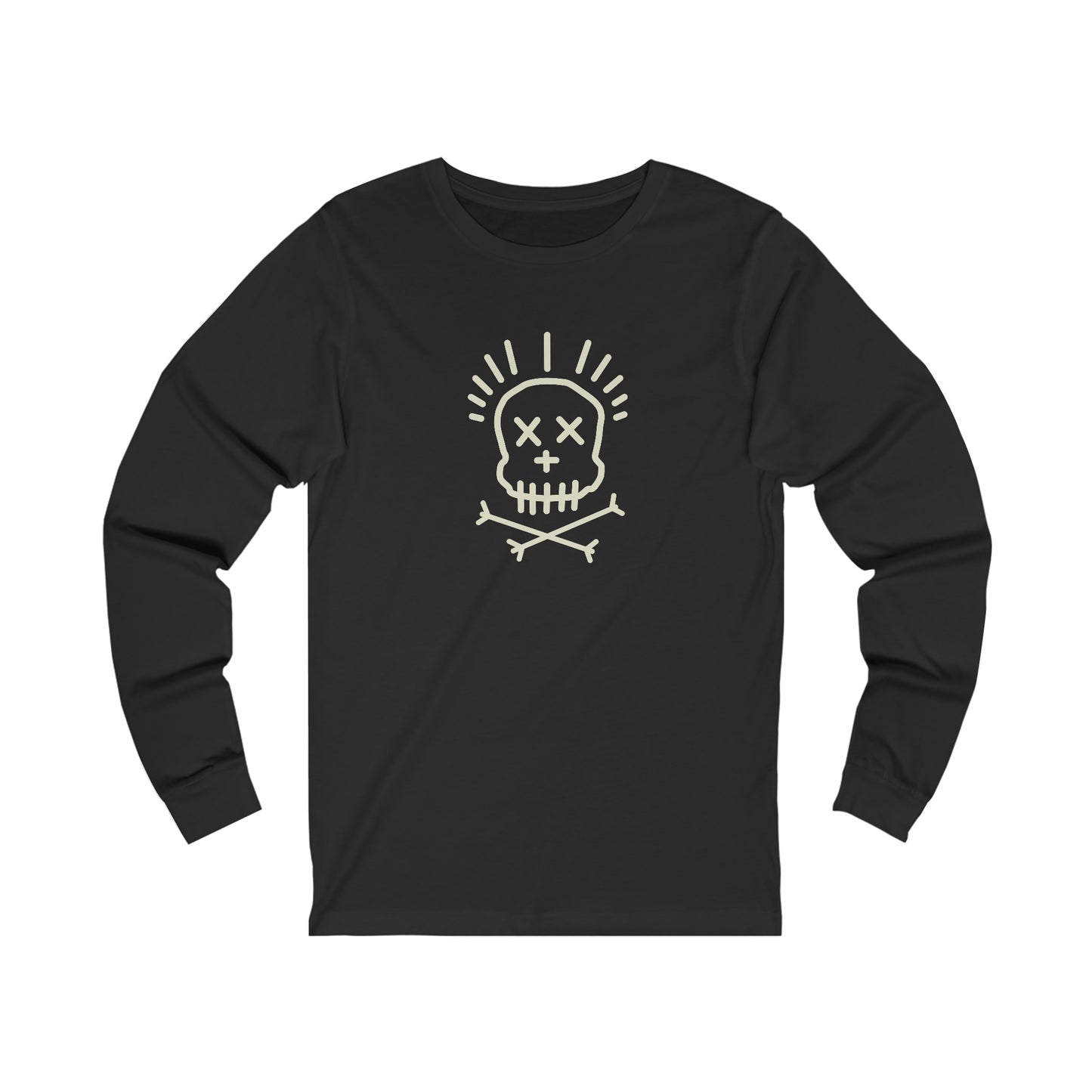 Line Skull Unisex Long Sleeve Tee