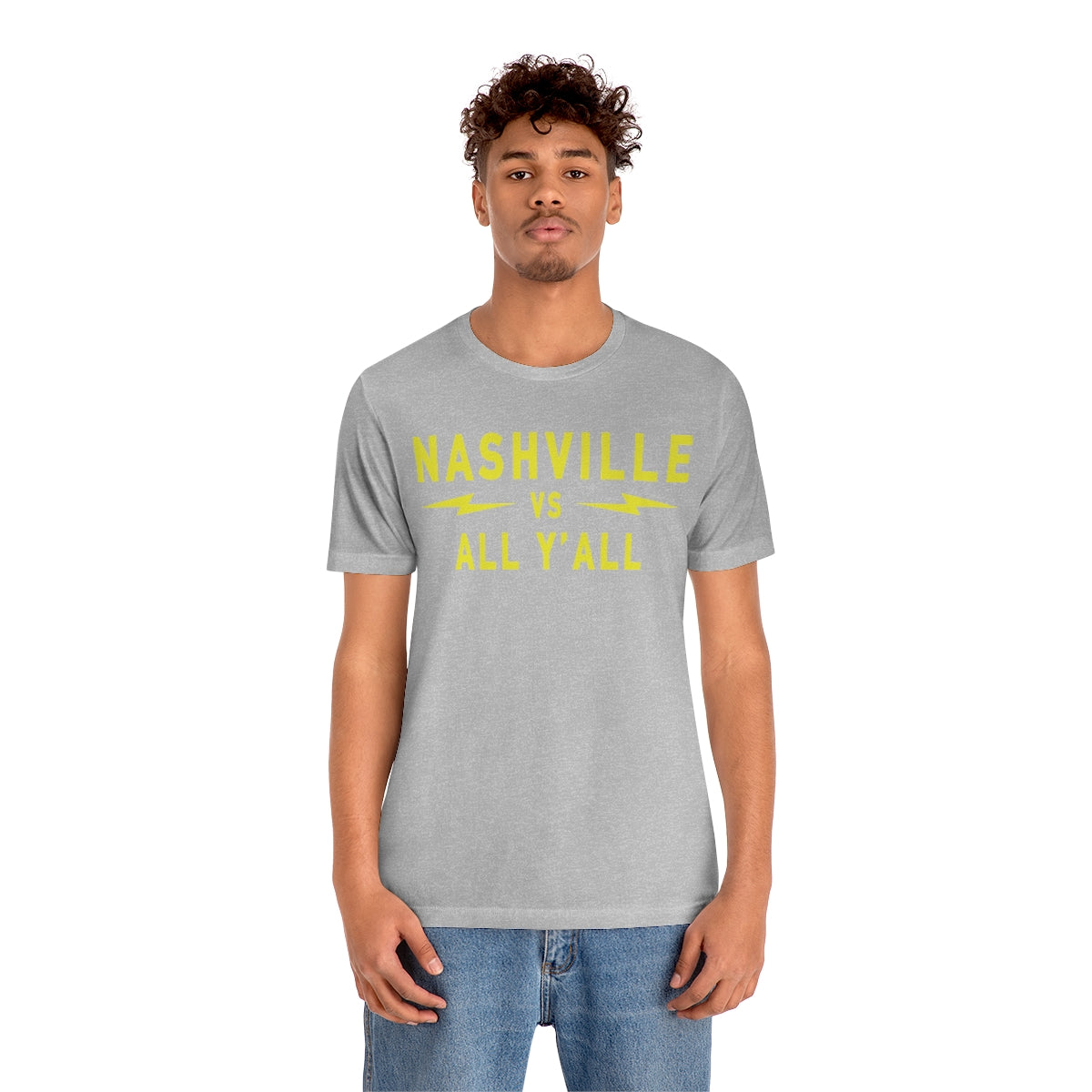 Nashville VS Modern Gold Large print Short Sleeve Tee