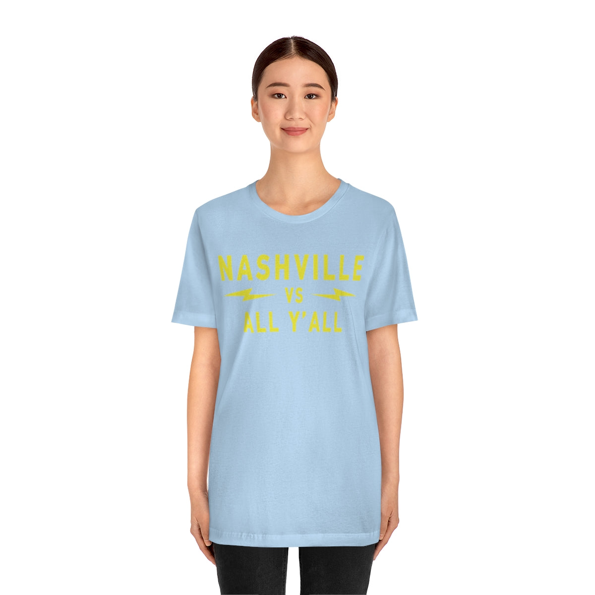 Nashville VS Modern Gold Large print Short Sleeve Tee