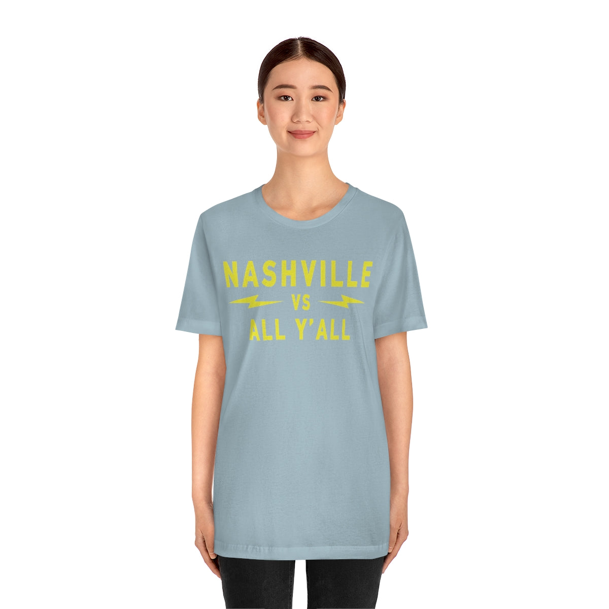 Nashville VS Modern Gold Large print Short Sleeve Tee